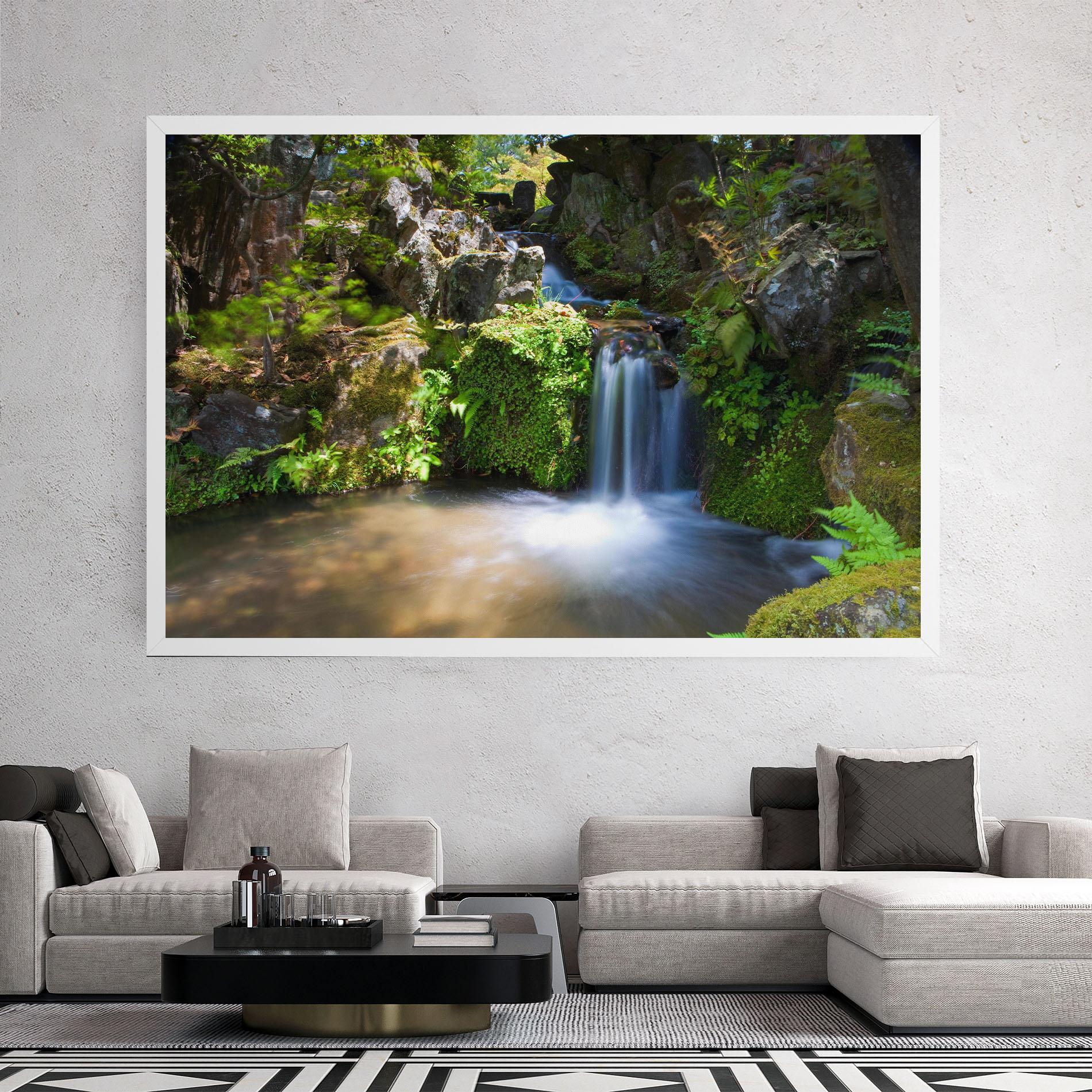 Tablou Canvas Jungle View Waterfall mockup 2