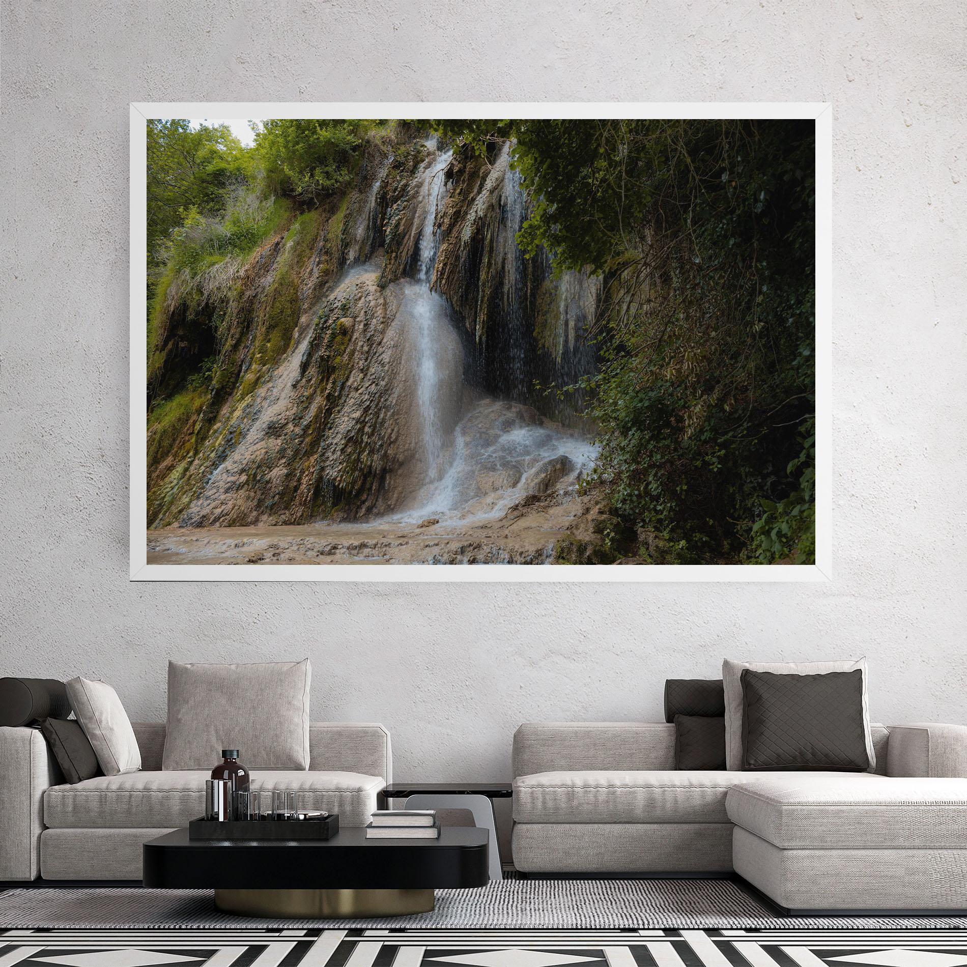 Tablou Canvas Pretty Waterfall Forest mockup 2