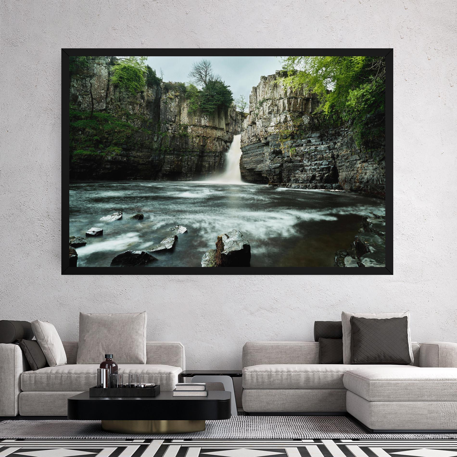 Tablou Canvas Beautiful Water Falling mockup 2