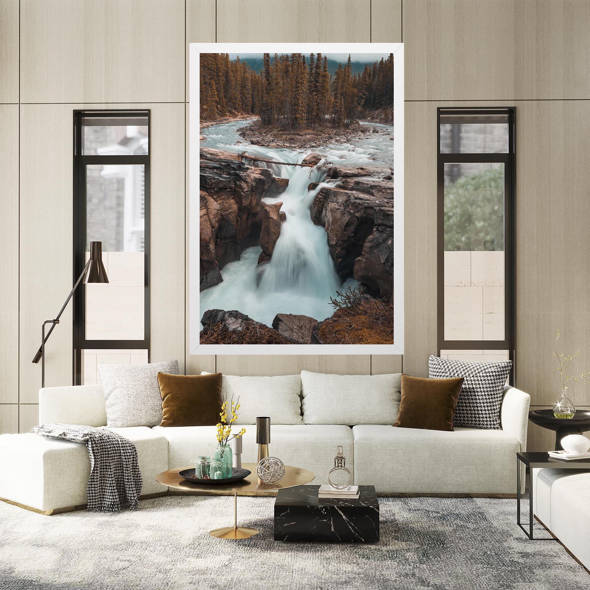 Orange Trees Waterfall mockup 2