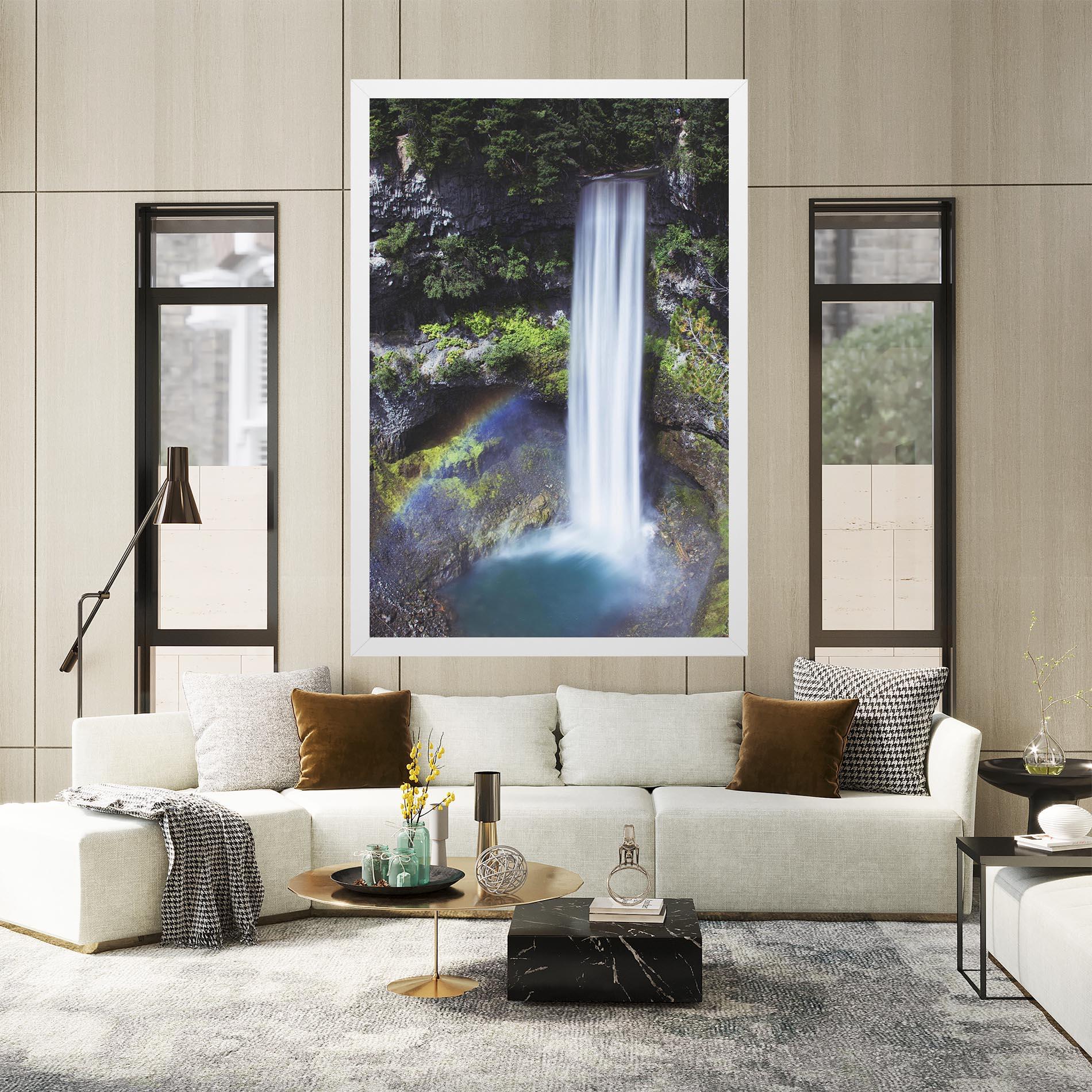 Tablou Canvas Pretty Rainbow Waterfall mockup 2