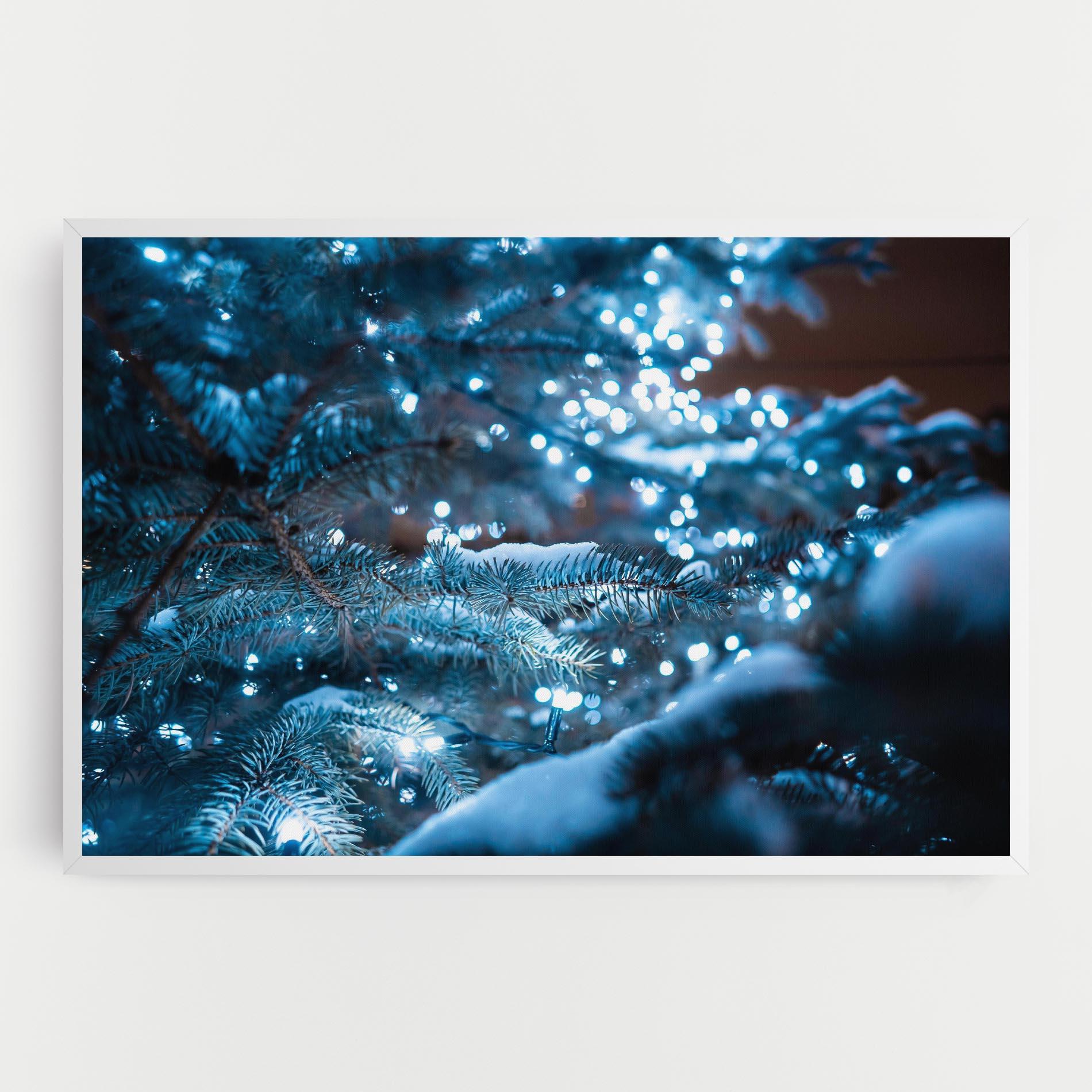 Tablou Canvas Blue Christmas Tree mockup 0