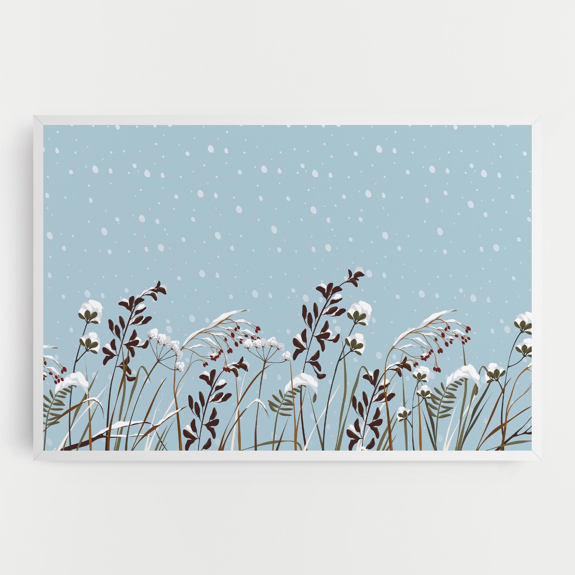 Tablou Canvas Snow Plants mockup 0