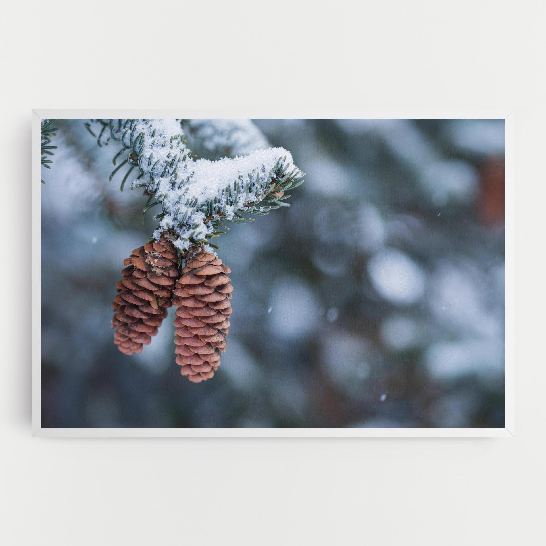 Tablou Canvas Winter Cones mockup 0