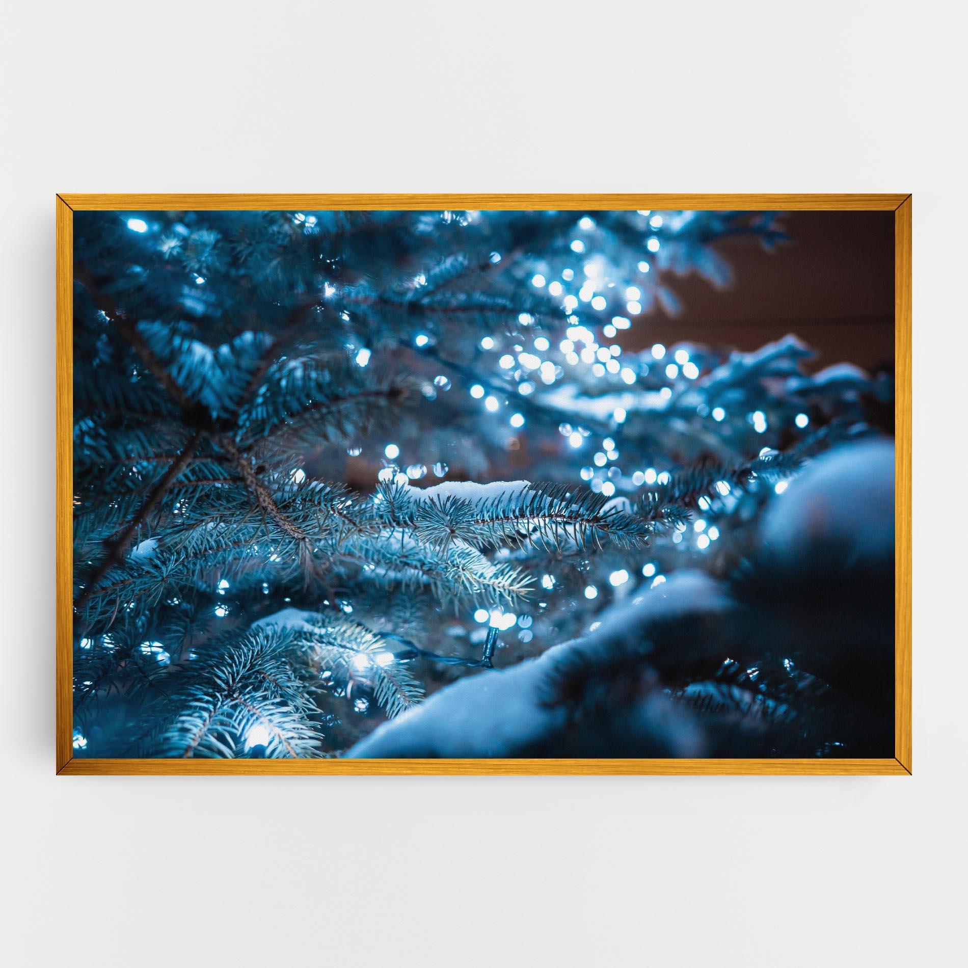 Tablou Canvas Blue Christmas Tree mockup 0