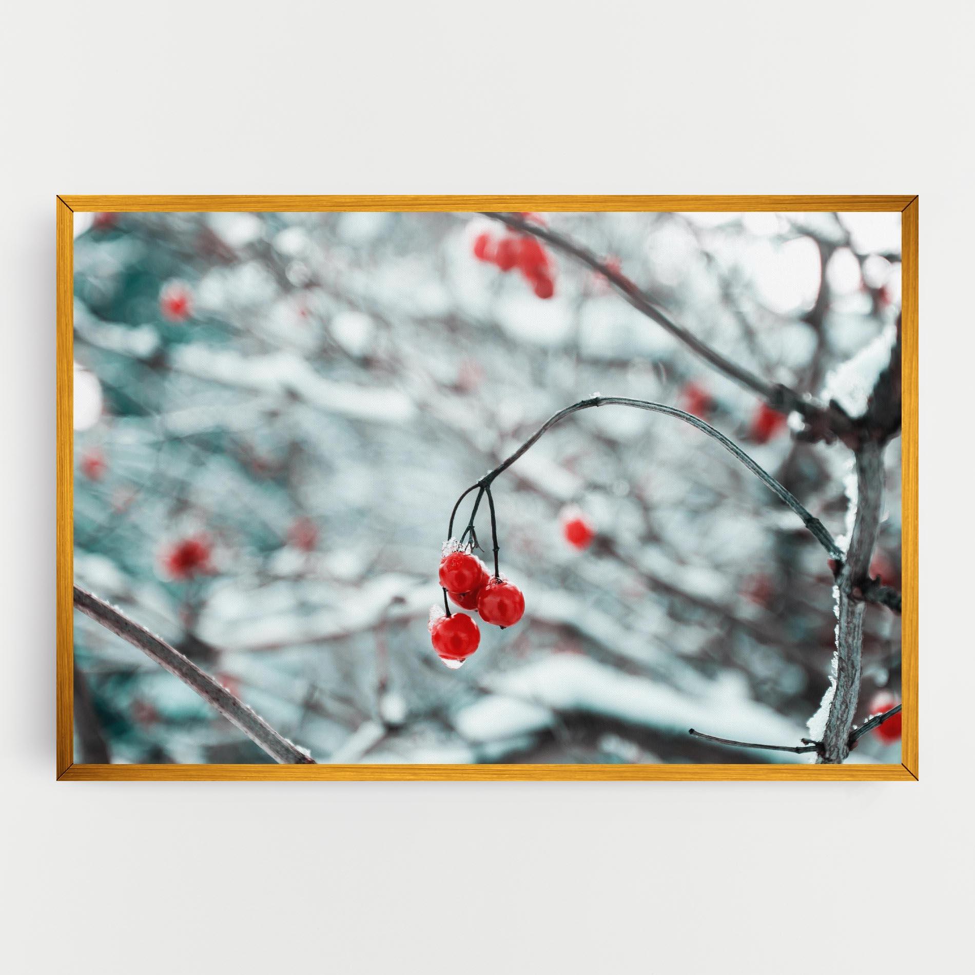 Tablou Canvas Snow Red Fruits mockup 0