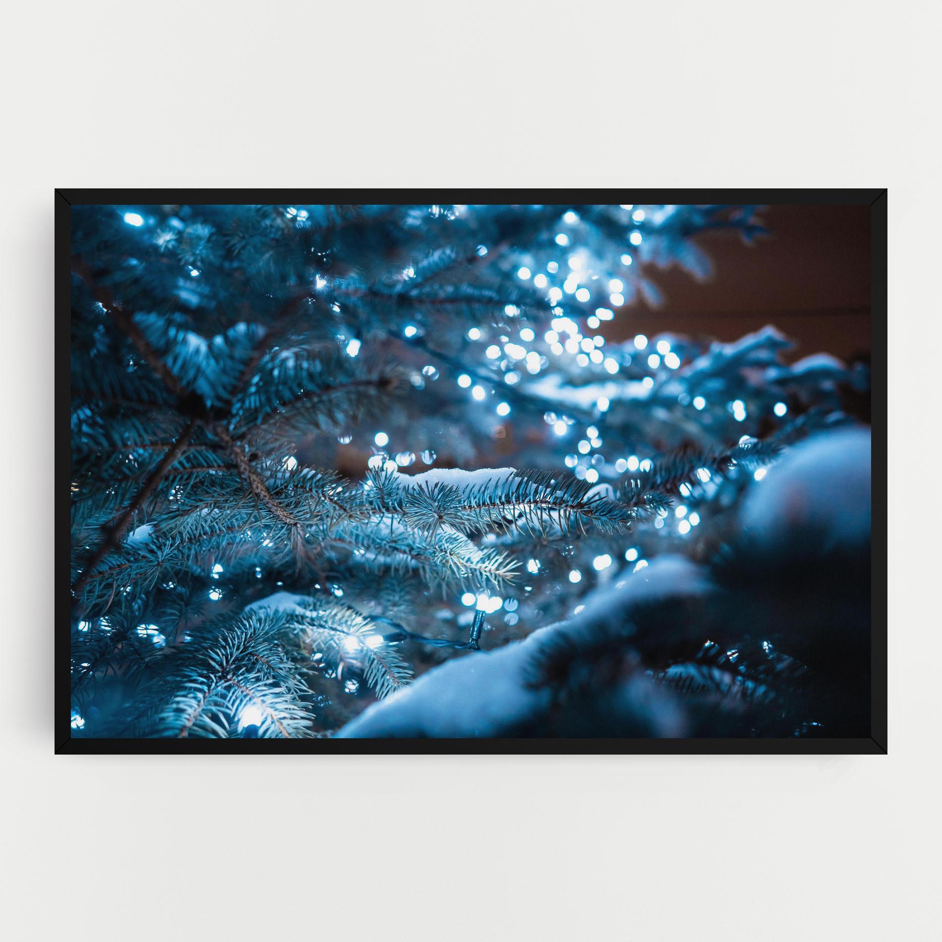 Tablou Canvas Blue Christmas Tree mockup 0