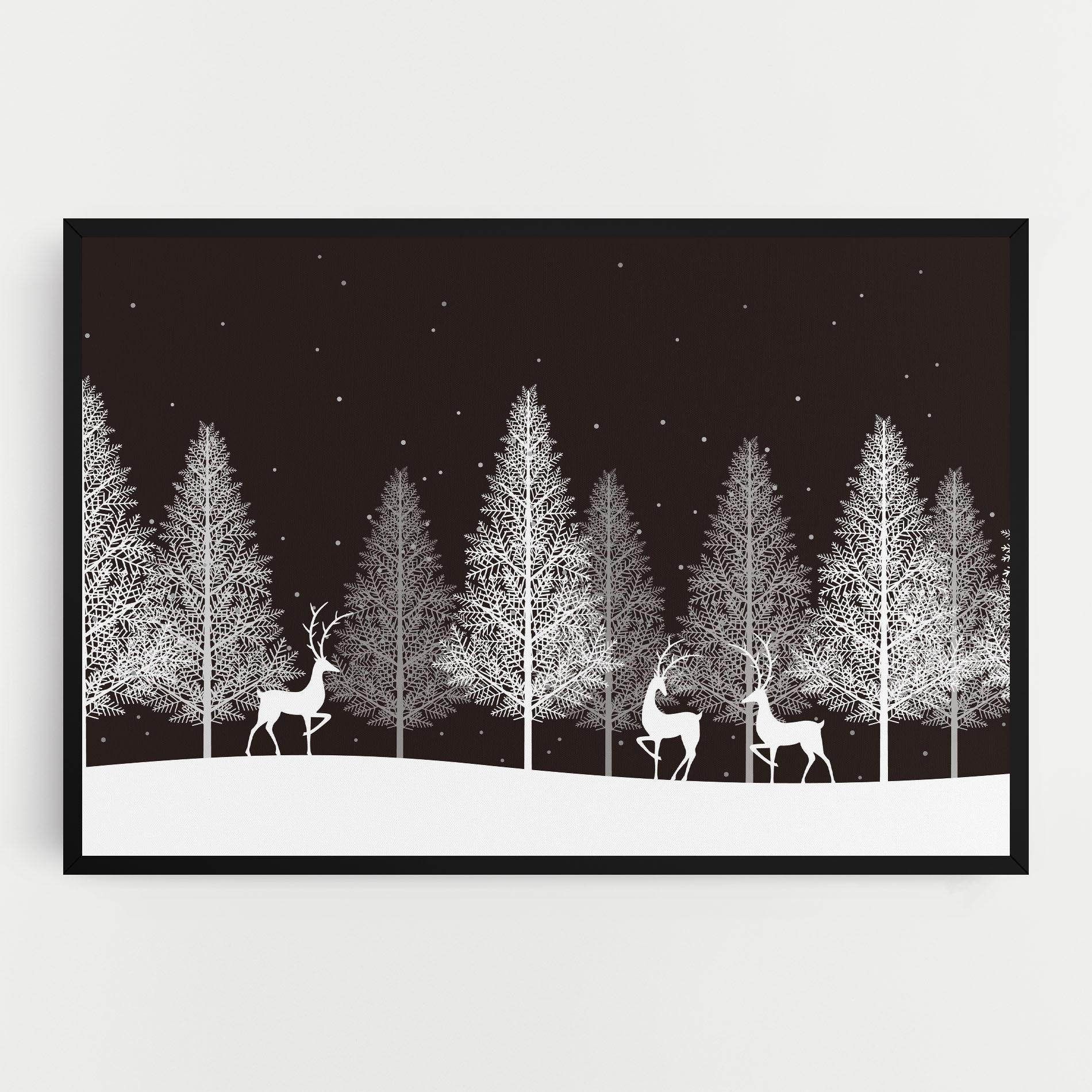 Tablou Canvas Brown Sky Winter mockup 0