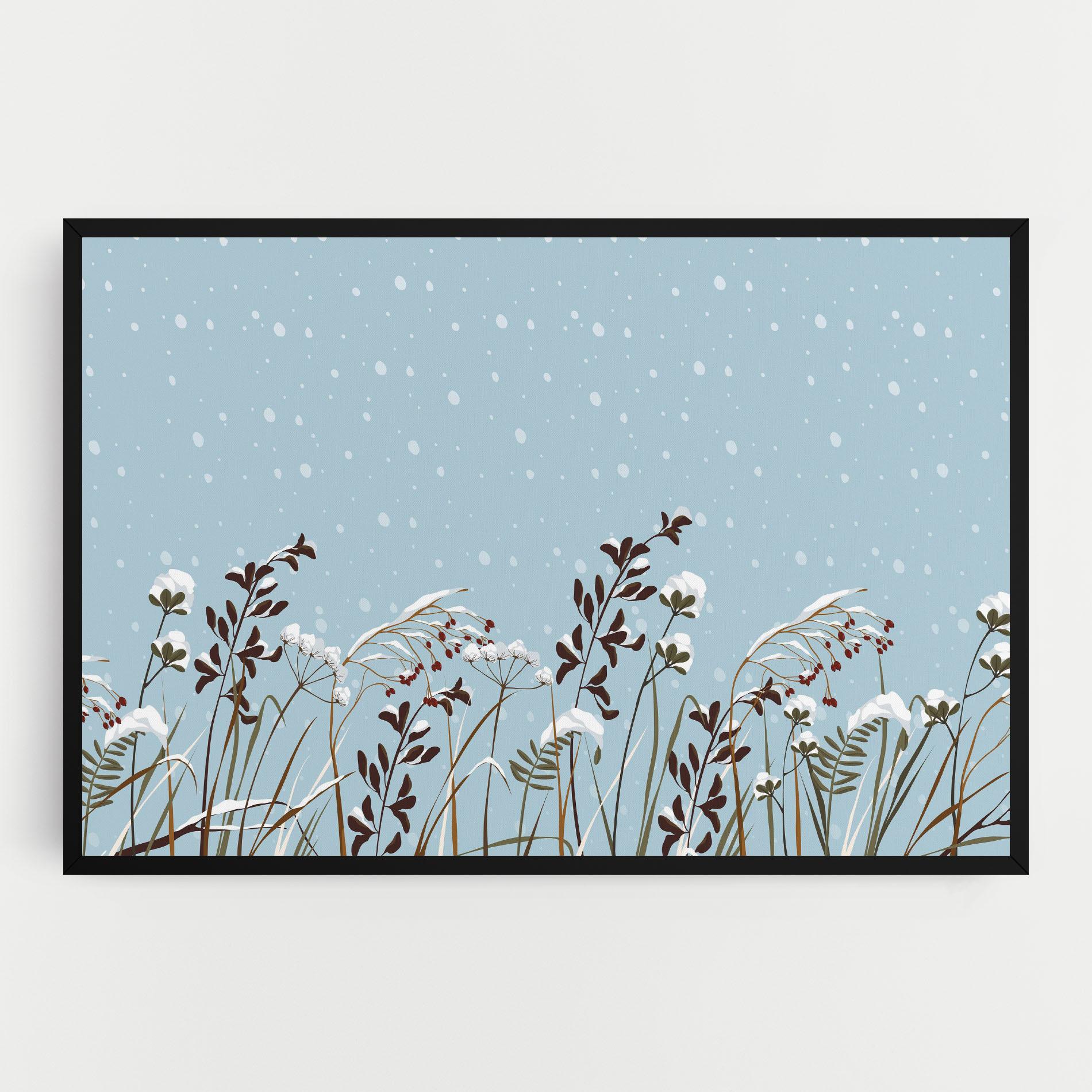 Tablou Canvas Snow Plants mockup 0