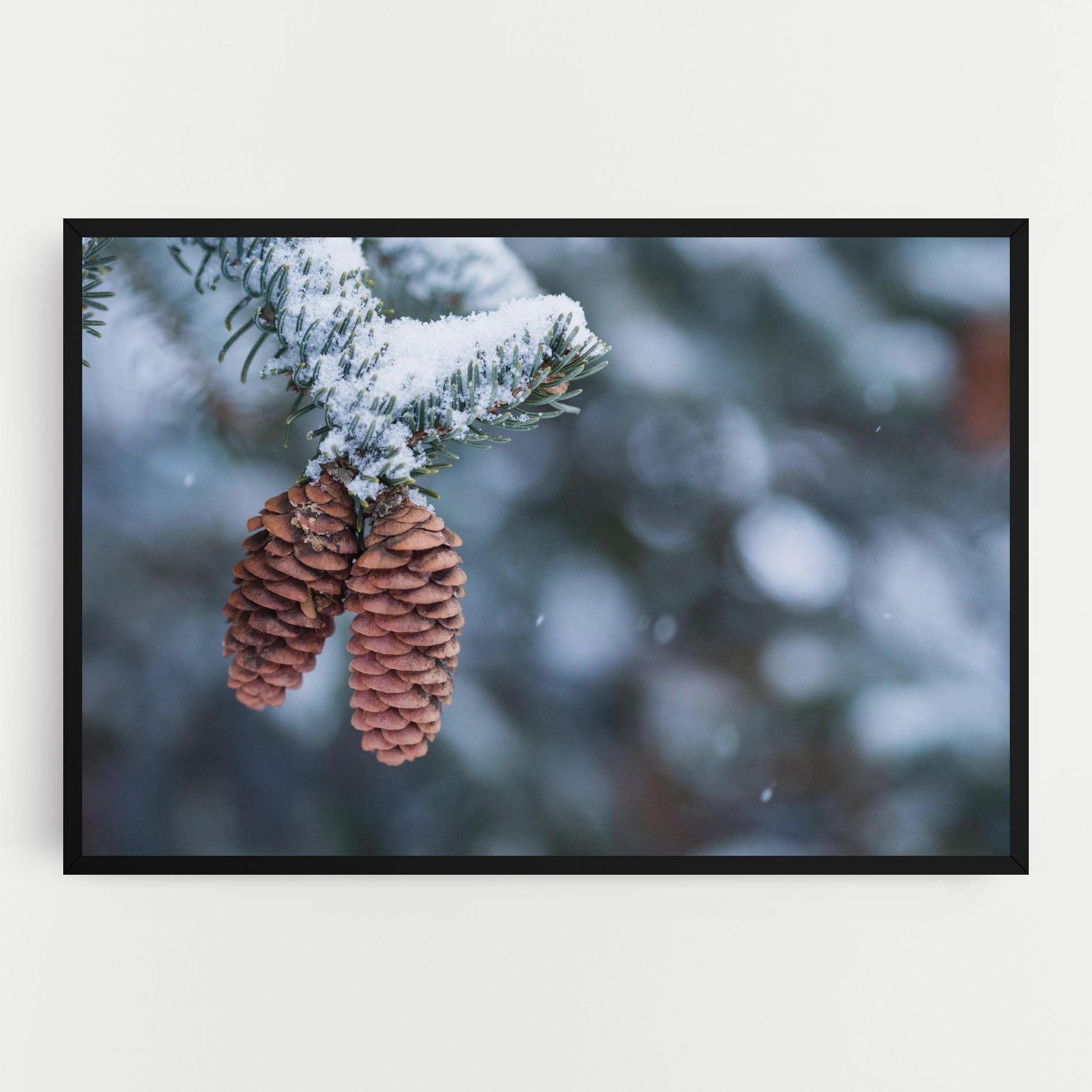 Tablou Canvas Winter Cones mockup 0