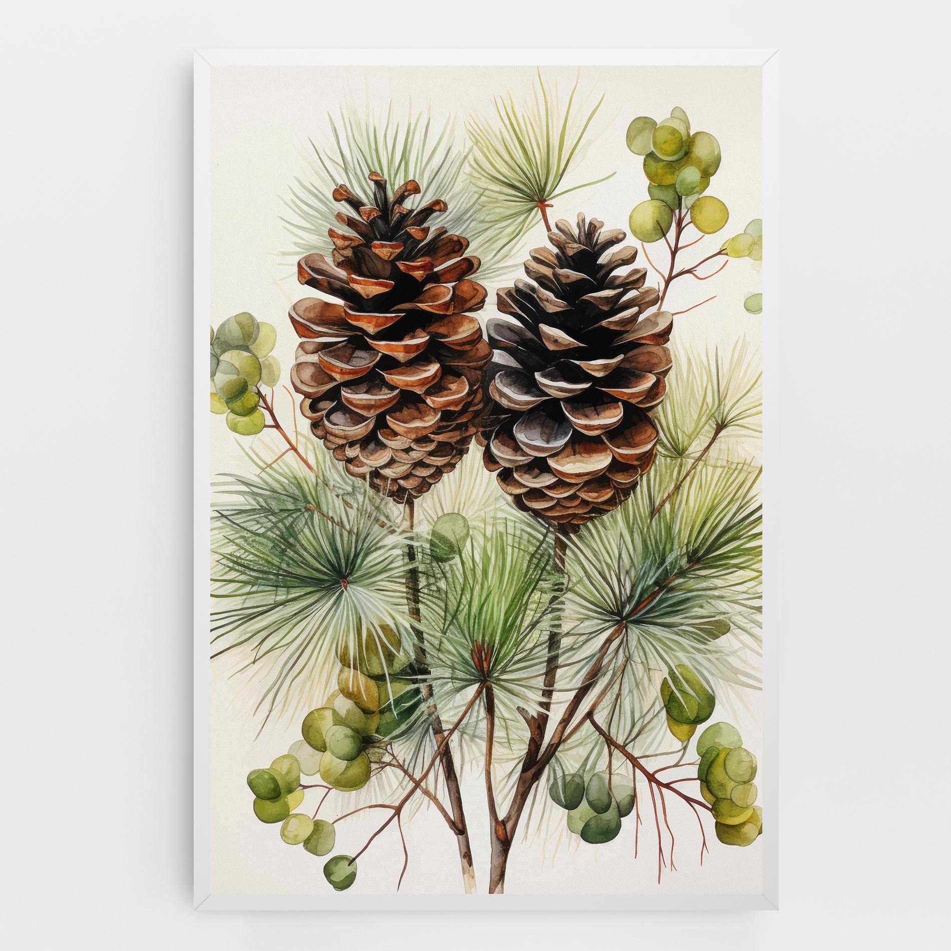 Tablou Canvas Brown Cones mockup 0