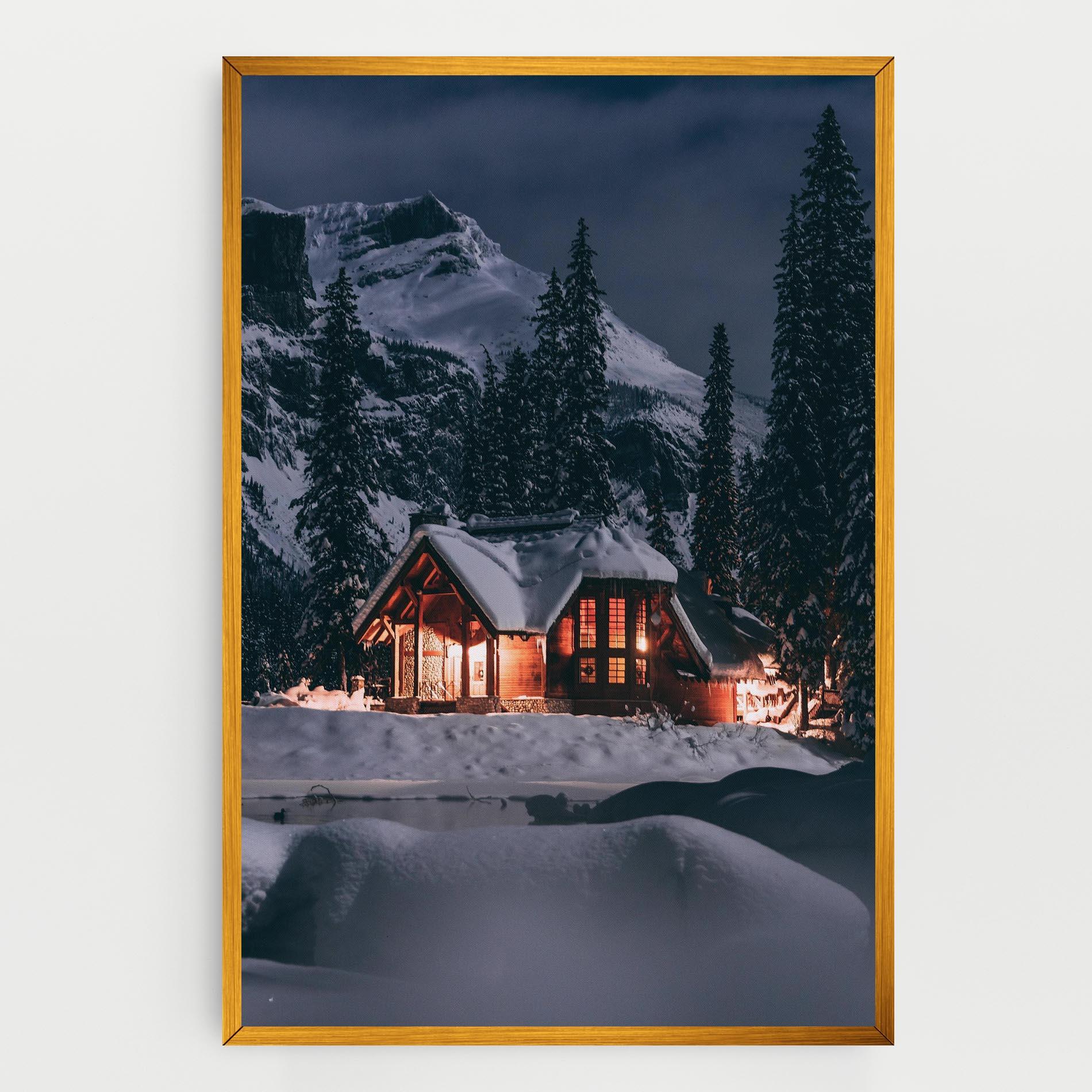 Tablou Canvas Winter House mockup 0