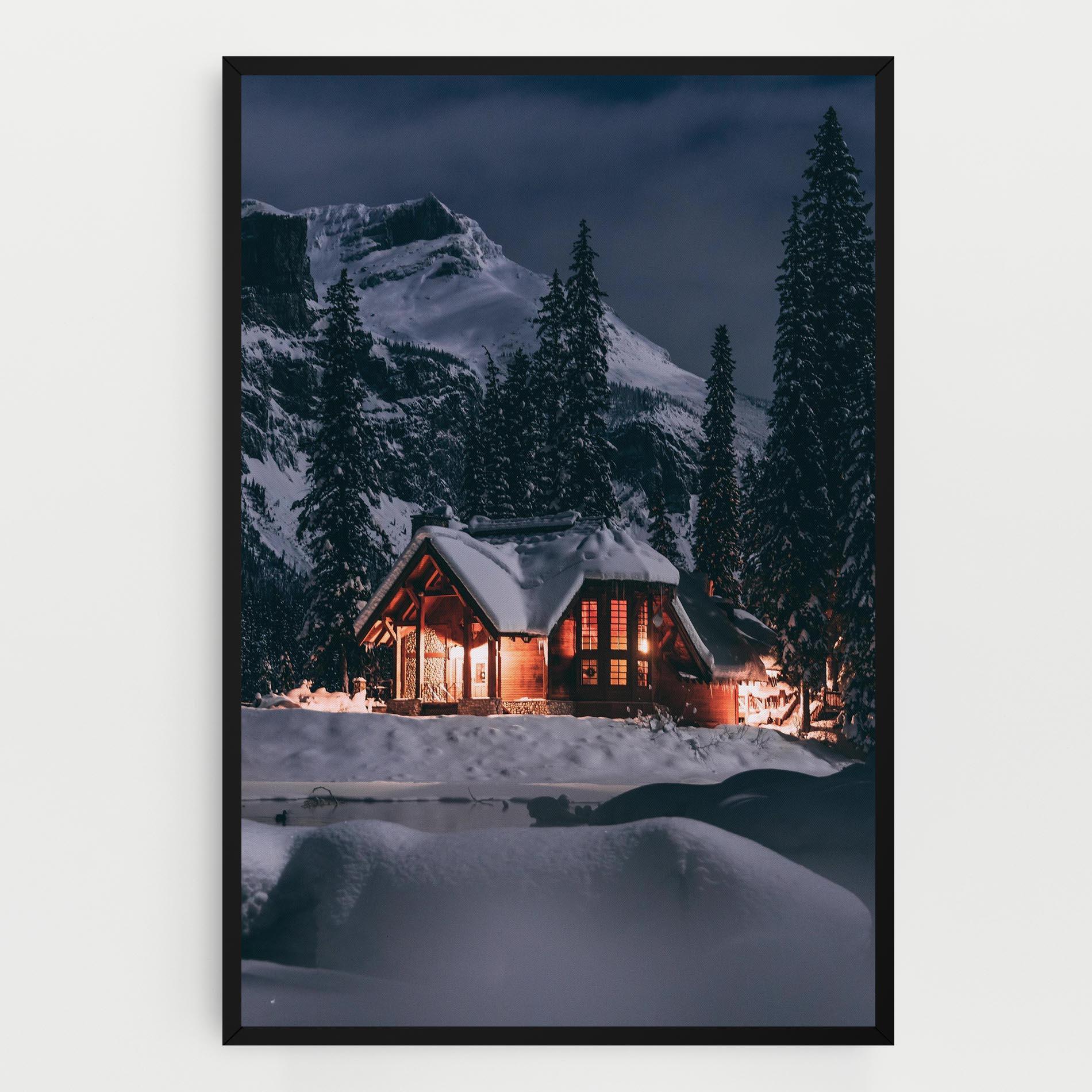 Tablou Canvas Winter House mockup 0