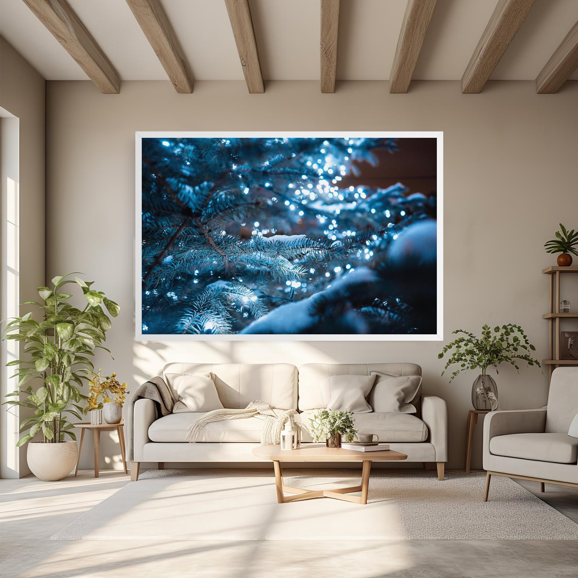 Tablou Canvas Blue Christmas Tree mockup 6