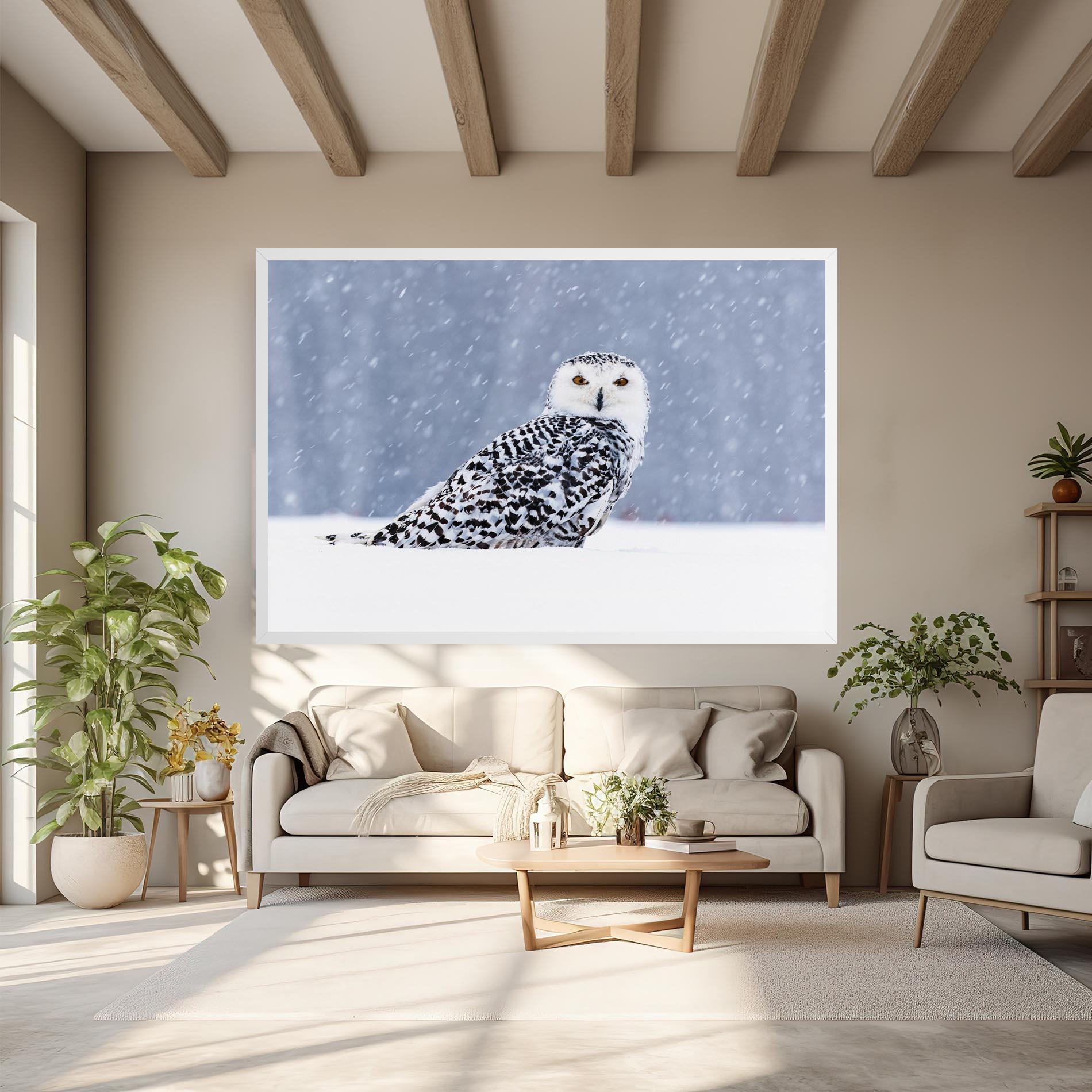 Tablou Canvas Snow Owl mockup 6
