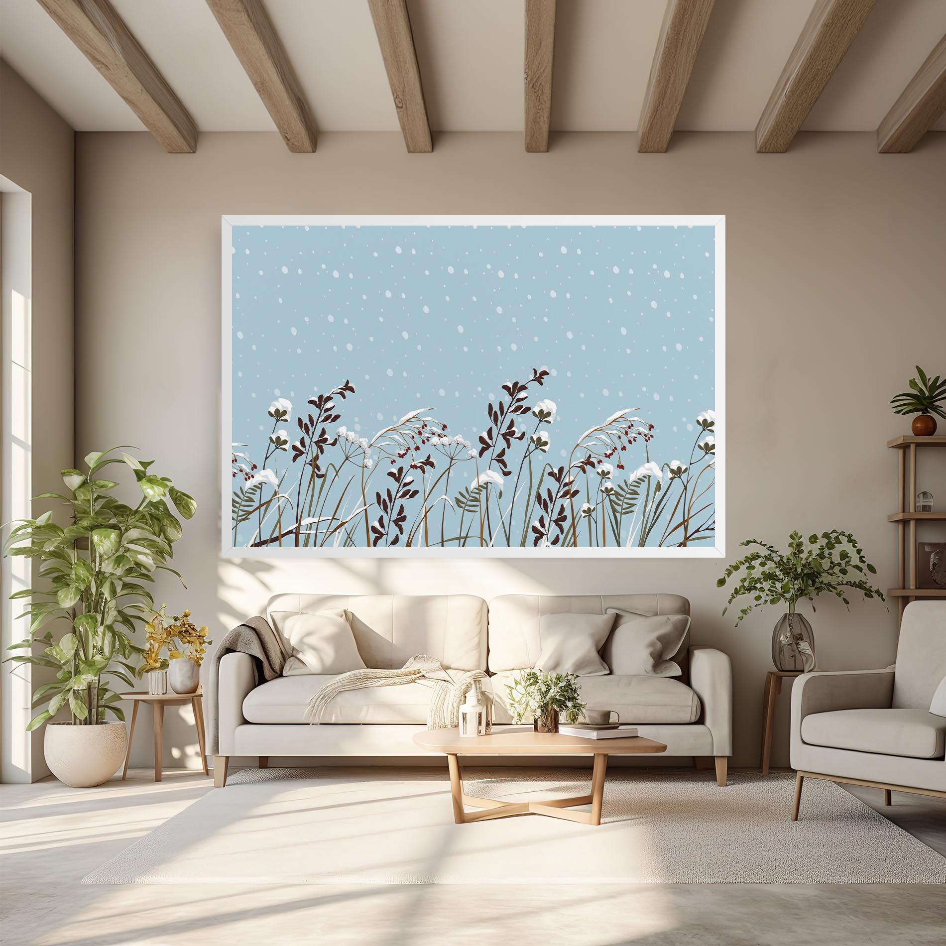 Tablou Canvas Snow Plants mockup 6