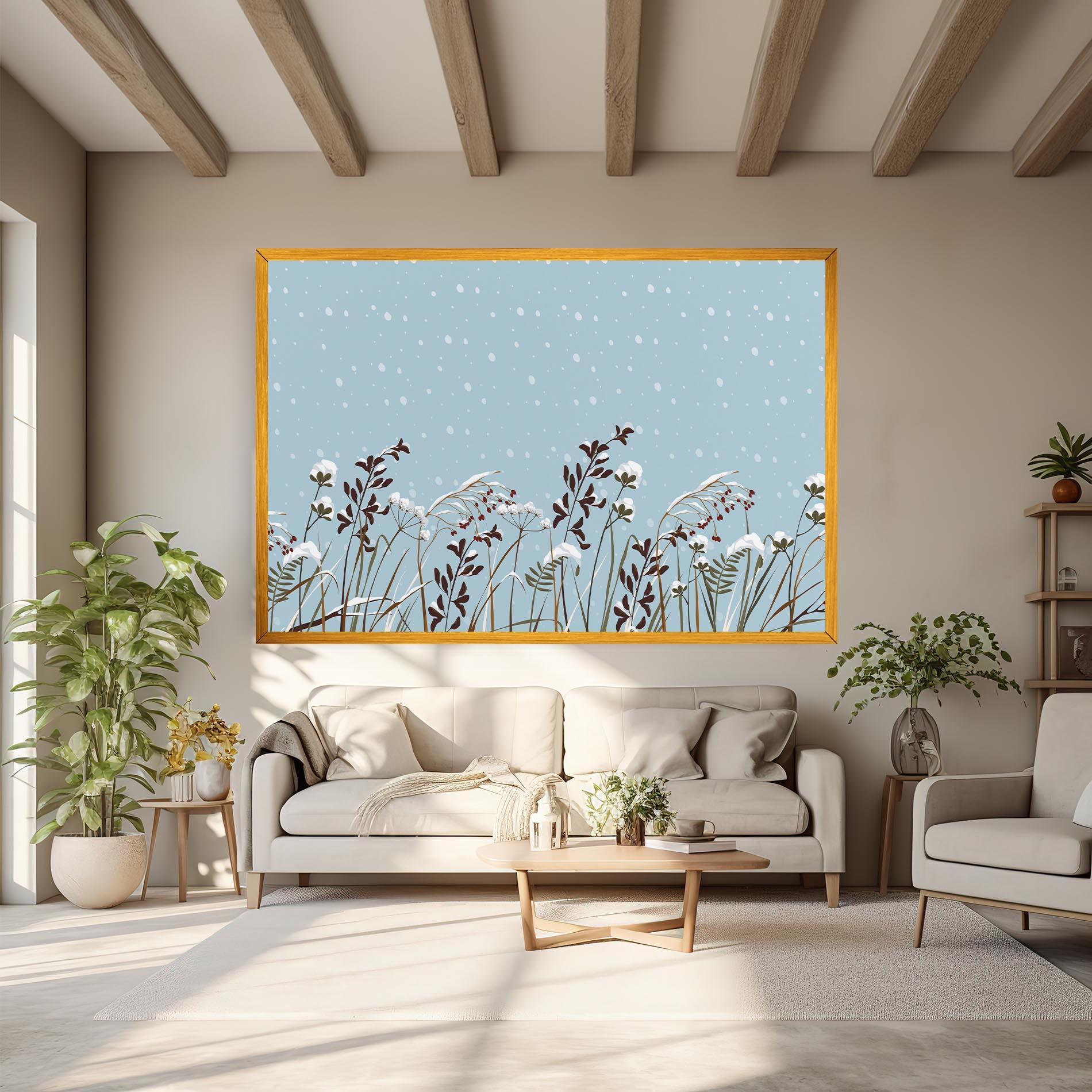 Tablou Canvas Snow Plants mockup 6