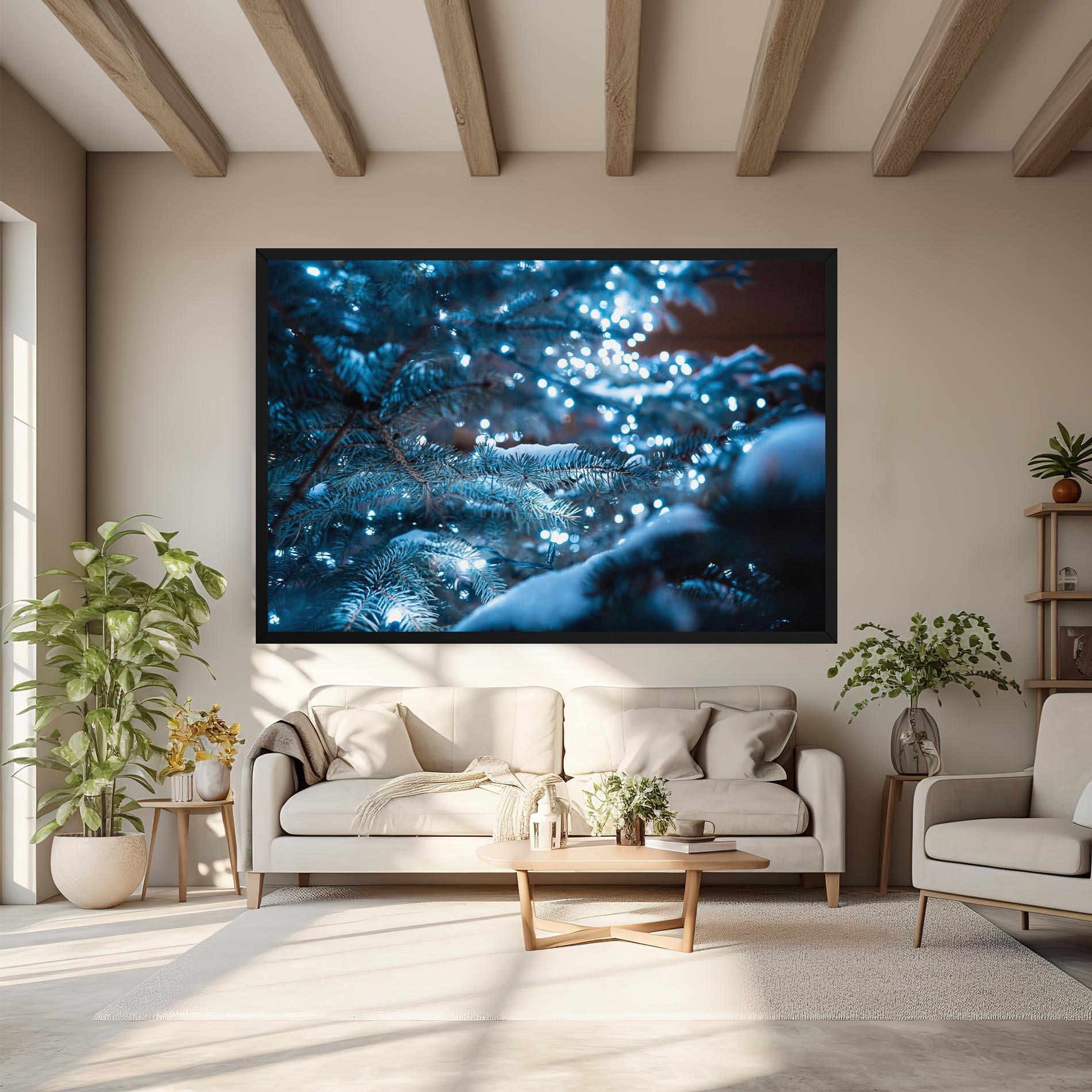 Tablou Canvas Blue Christmas Tree mockup 6