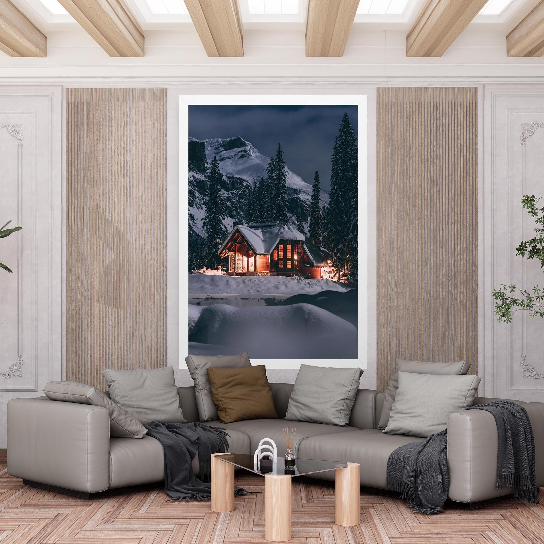 Tablou Canvas Winter House mockup 6