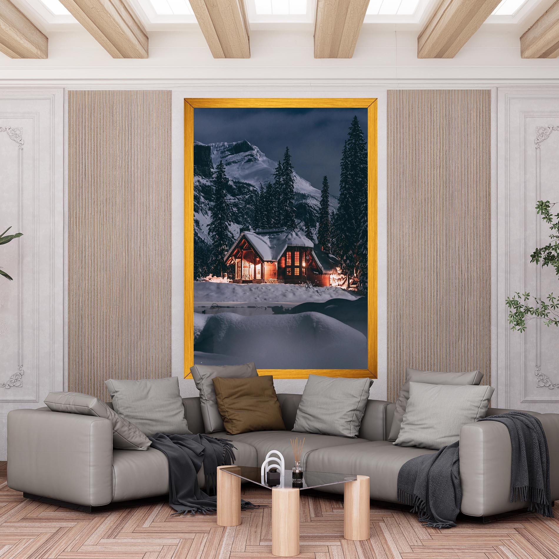 Tablou Canvas Winter House mockup 6