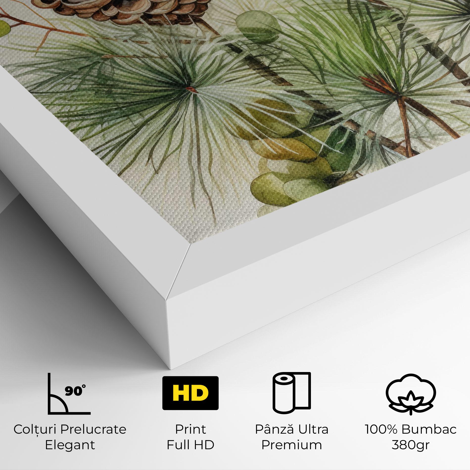 Tablou Canvas Brown Cones mockup 4