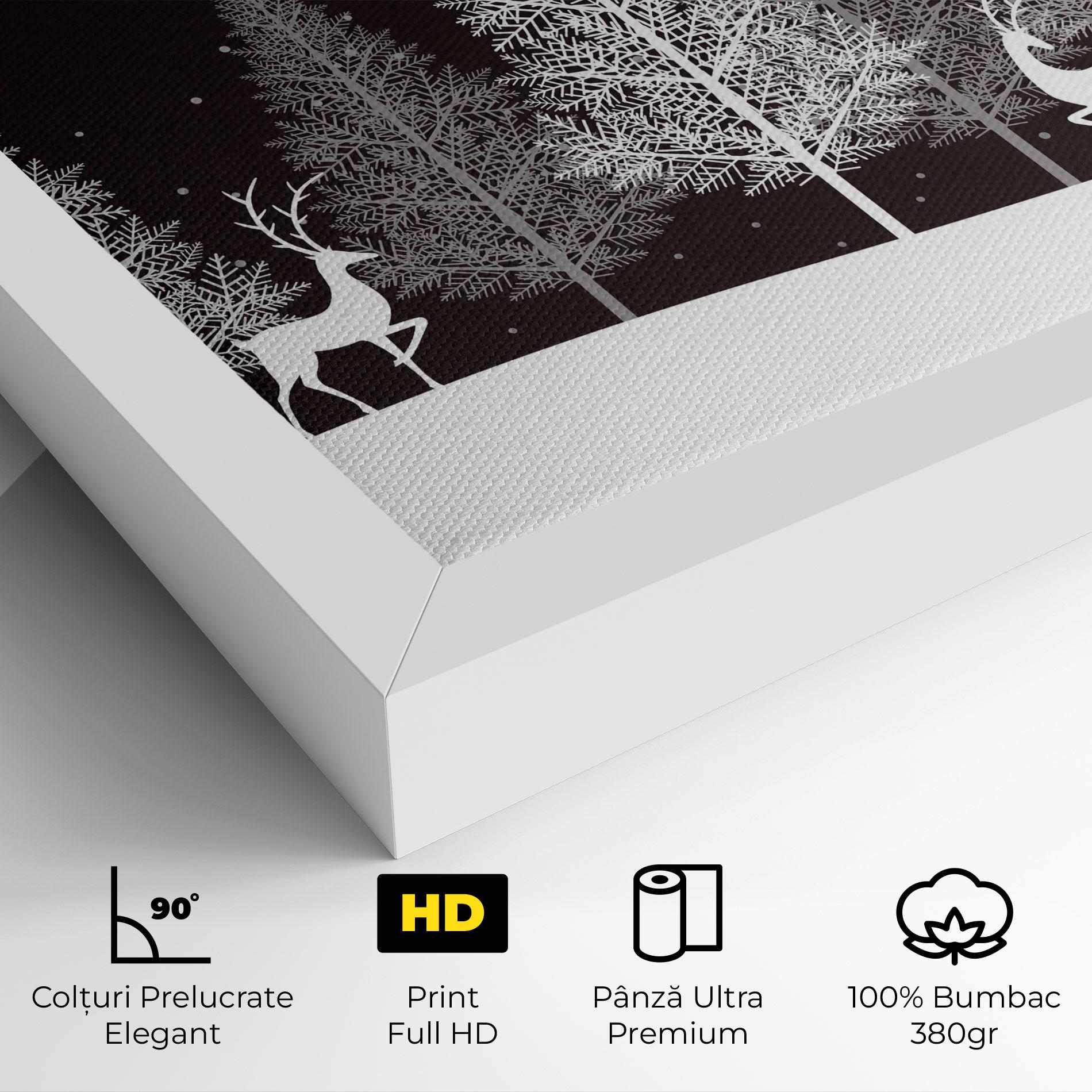 Tablou Canvas Brown Sky Winter mockup 4