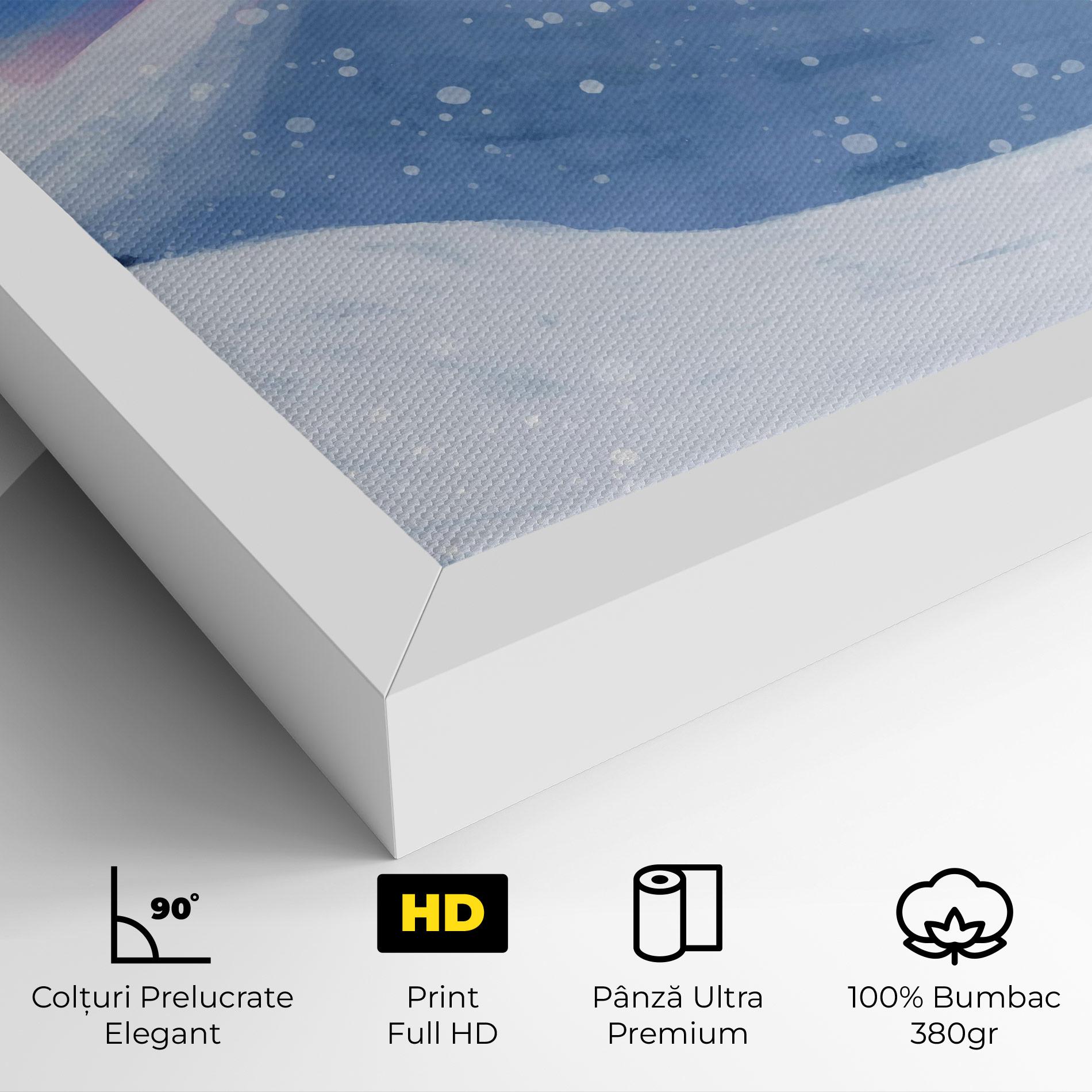 Tablou Canvas Mountain Snow Art mockup 4