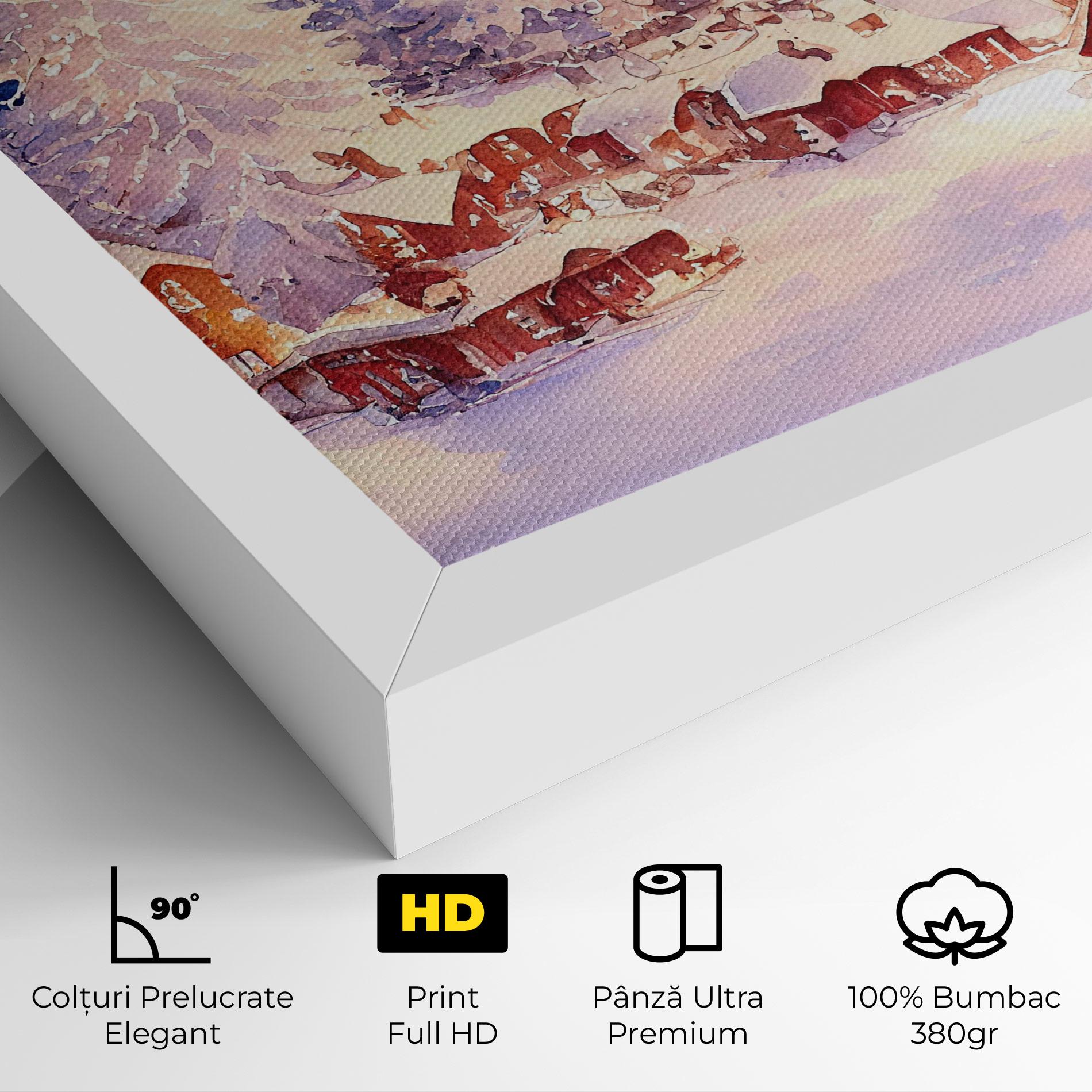 Tablou Canvas Snow Falling Painting mockup 4