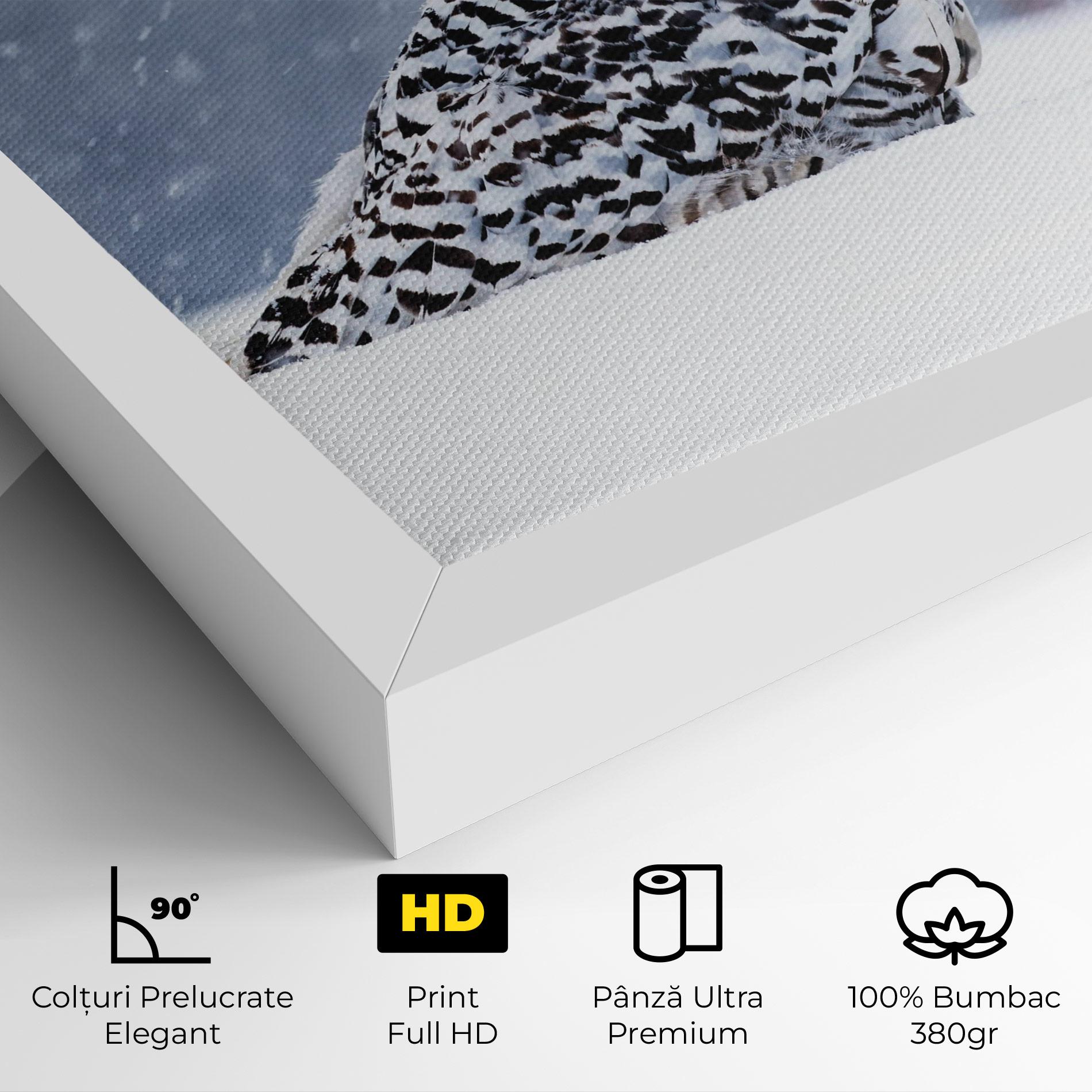 Tablou Canvas Snow Owl mockup 4