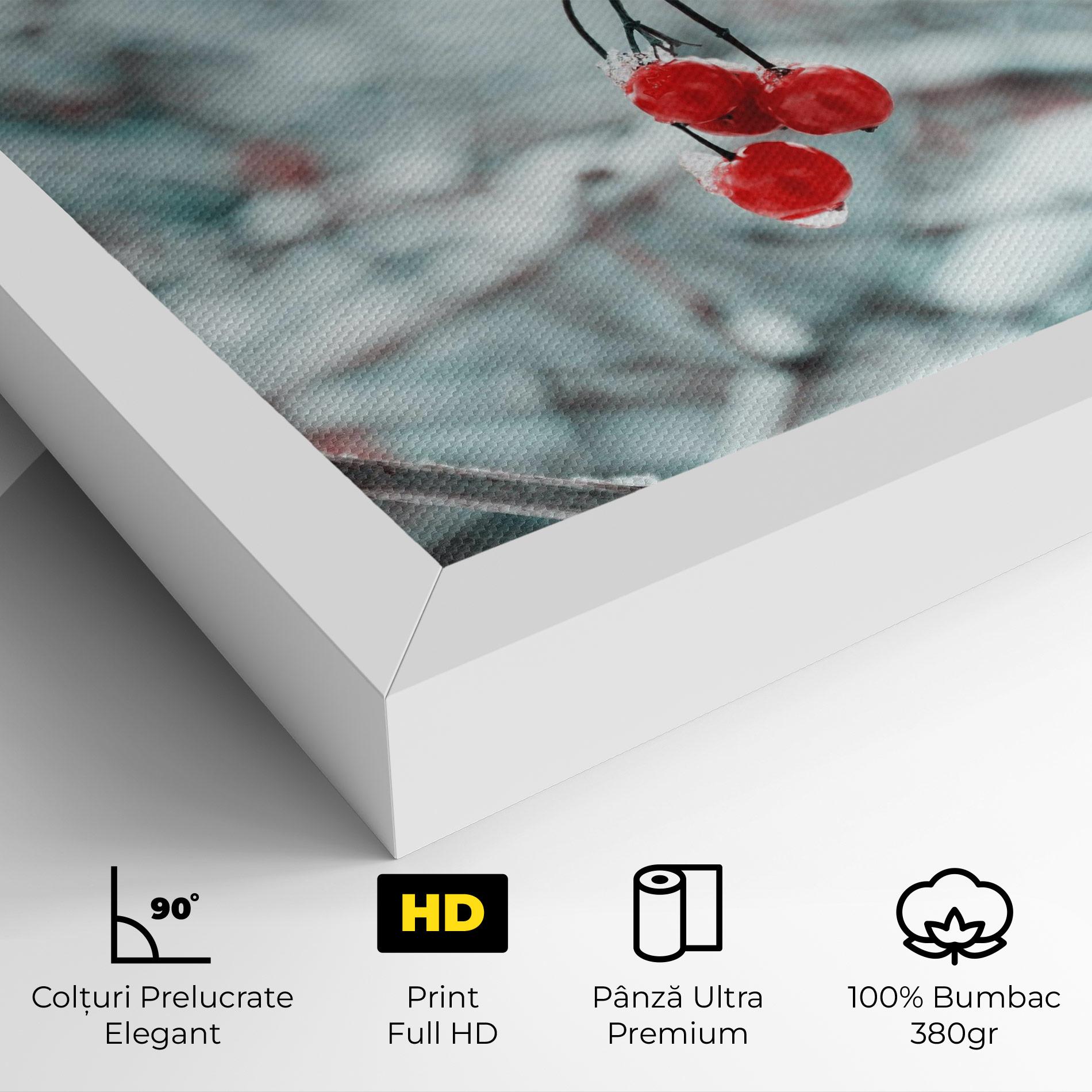 Tablou Canvas Snow Red Fruits mockup 4