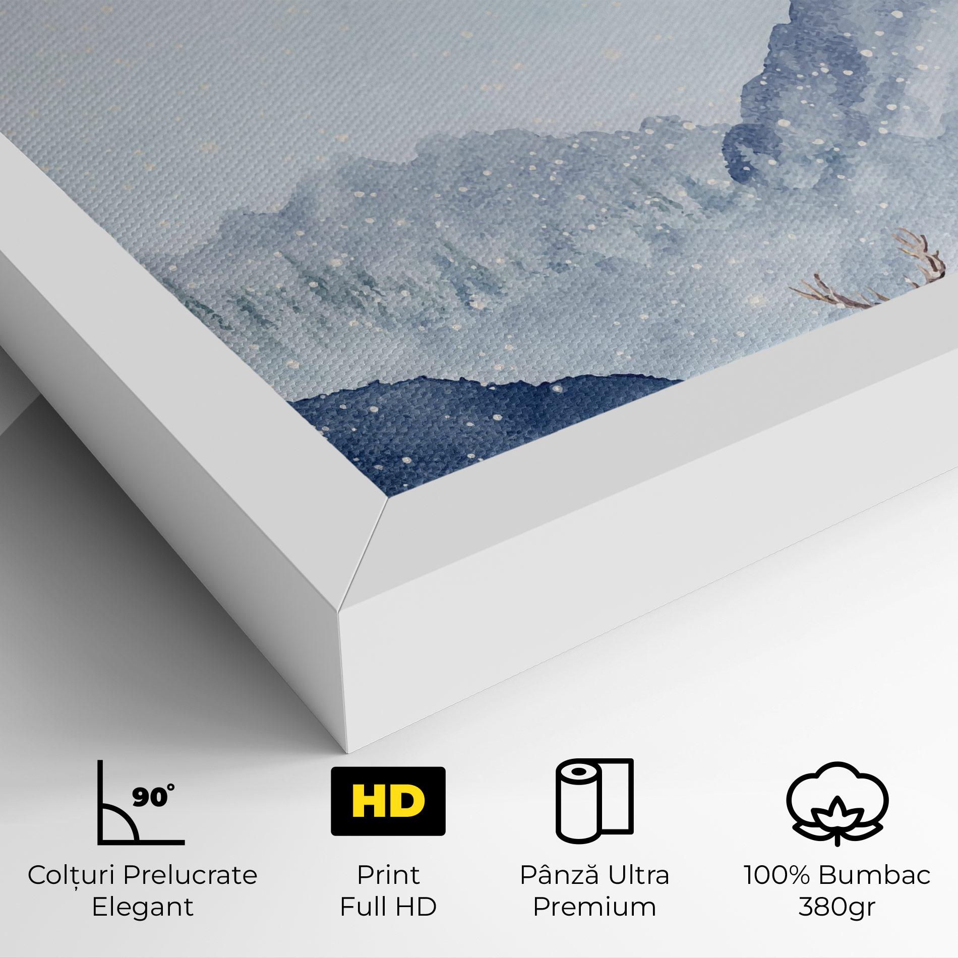 Tablou Canvas Winter Deers mockup 4