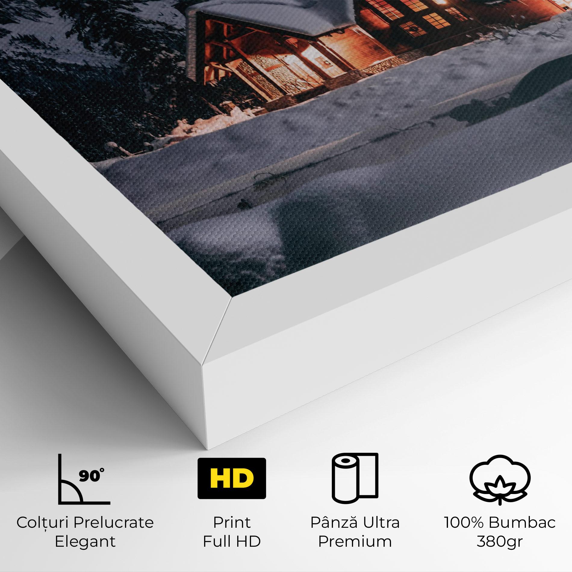 Tablou Canvas Winter House mockup 4