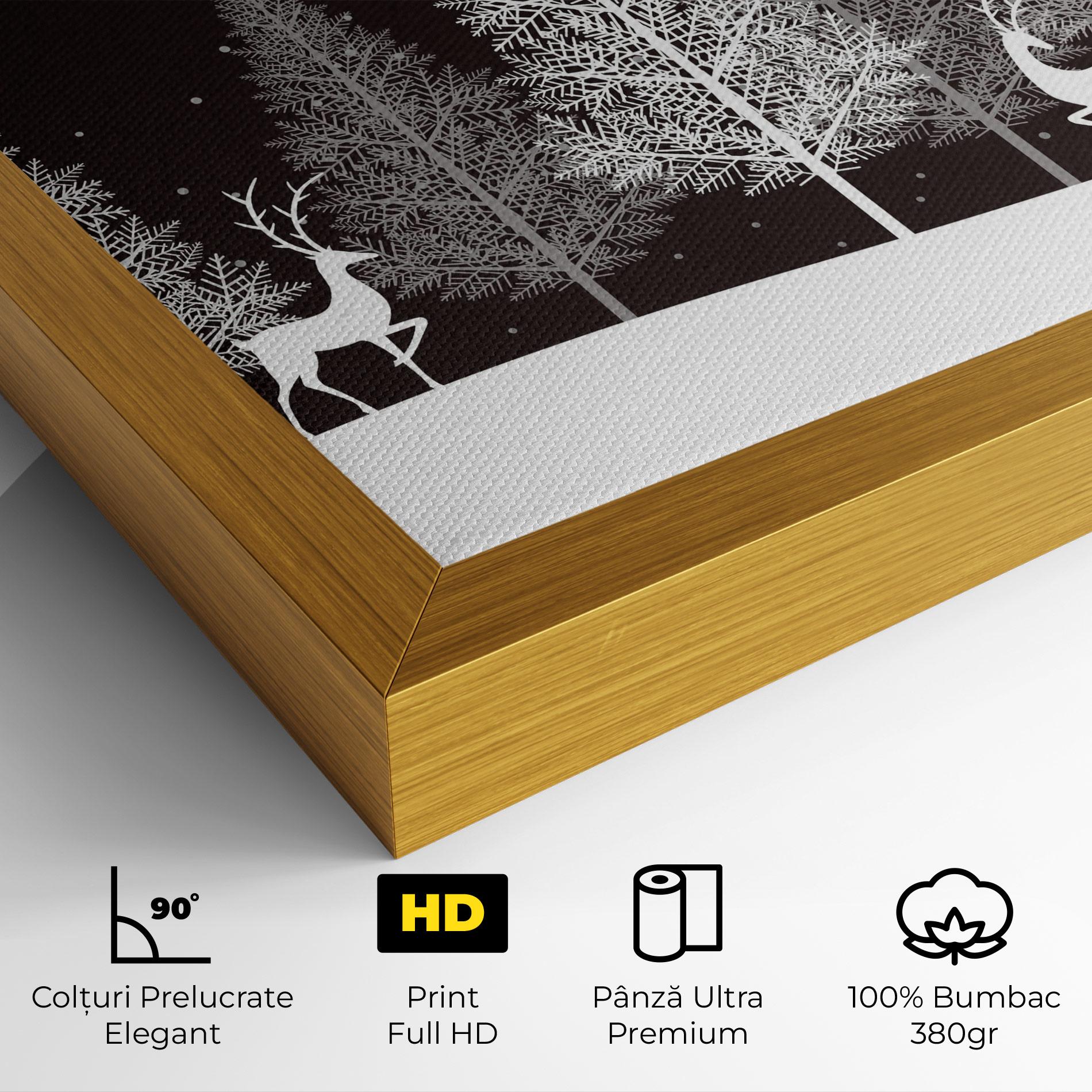 Tablou Canvas Brown Sky Winter mockup 4