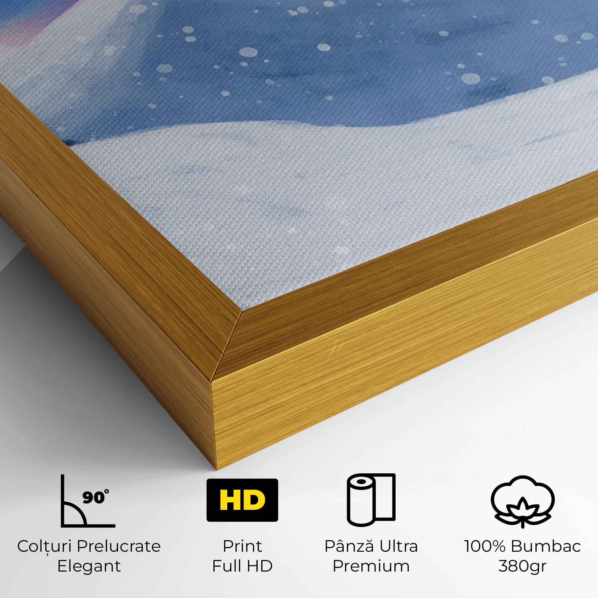 Tablou Canvas Mountain Snow Art mockup 4
