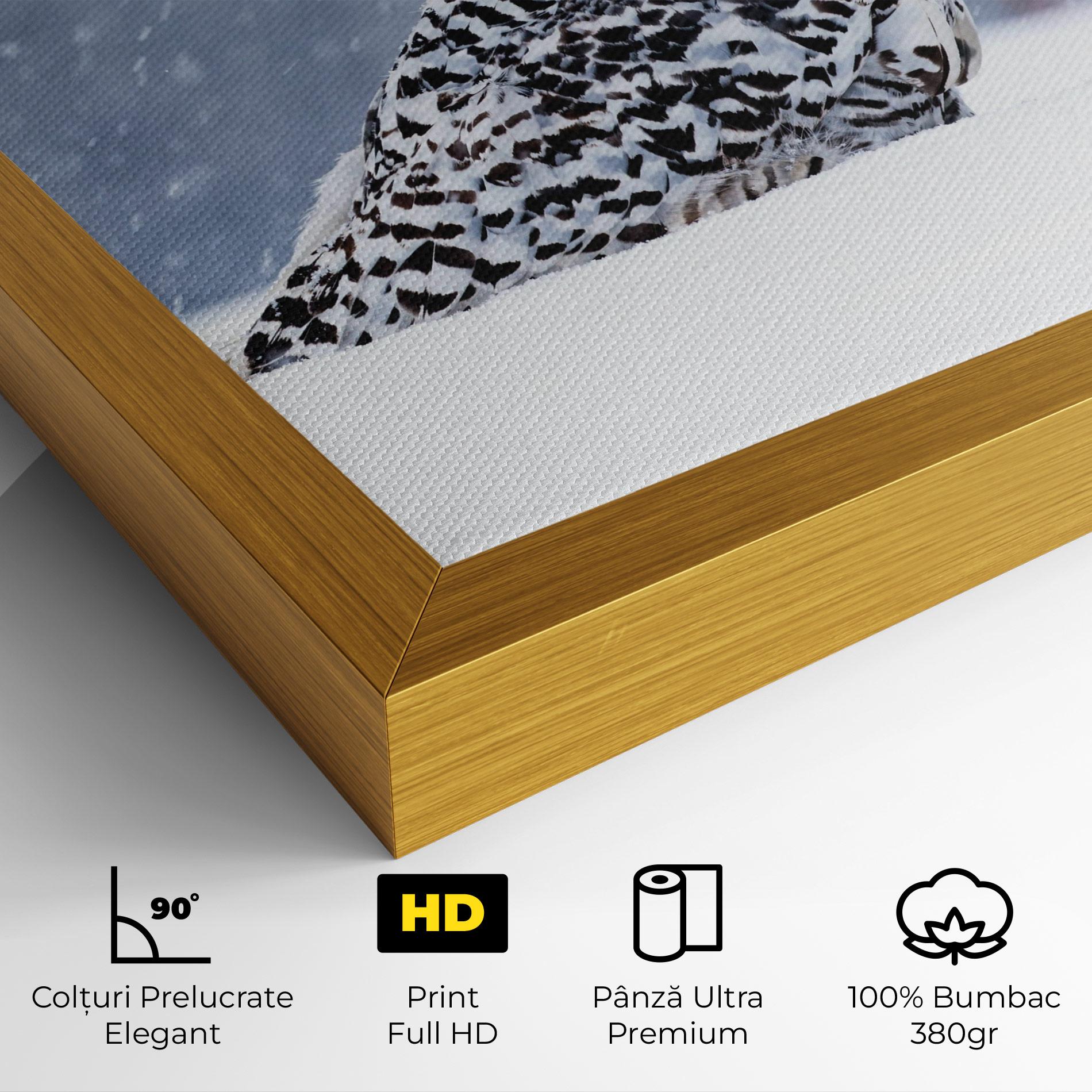 Tablou Canvas Snow Owl mockup 4
