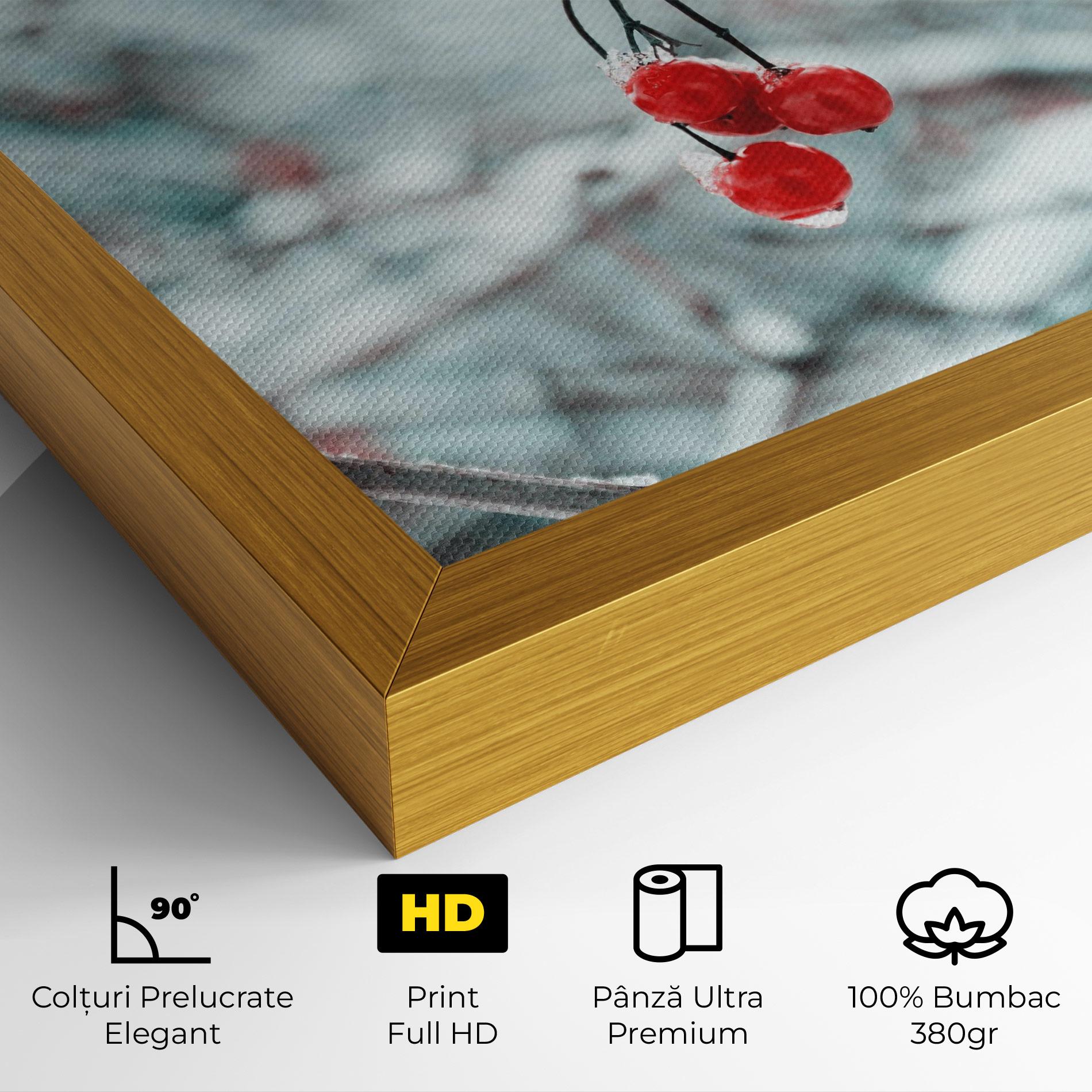 Tablou Canvas Snow Red Fruits mockup 4
