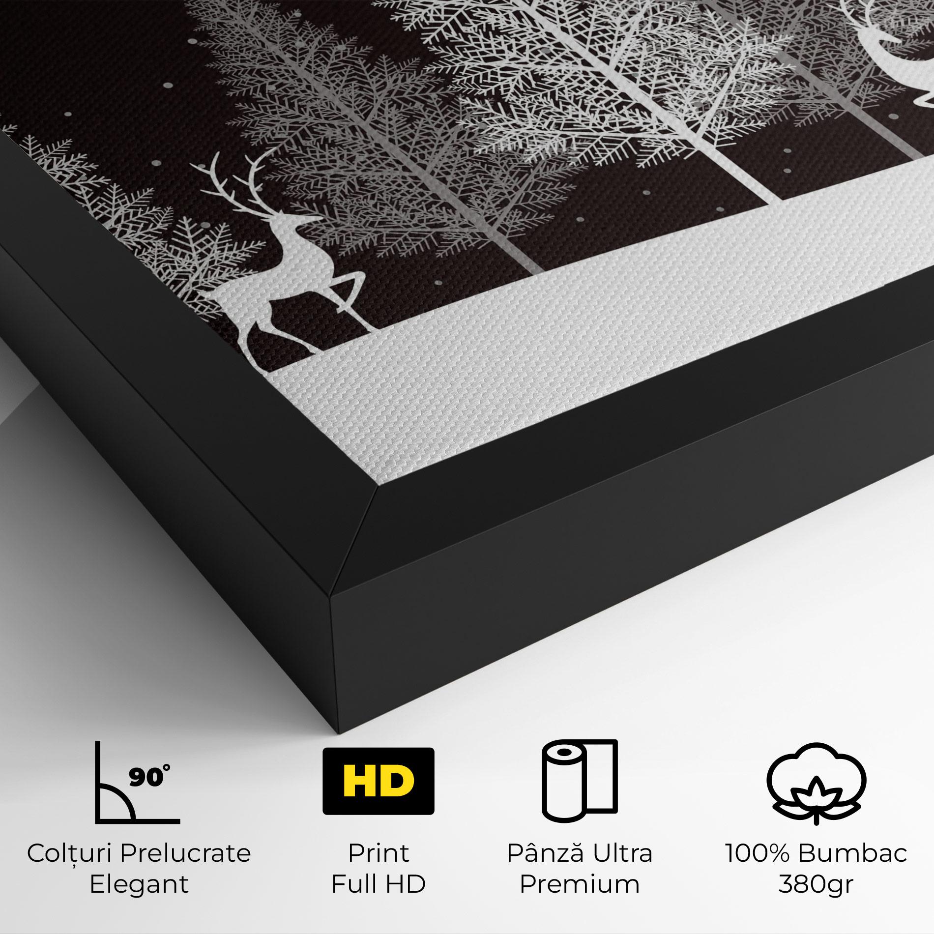 Tablou Canvas Brown Sky Winter mockup 4