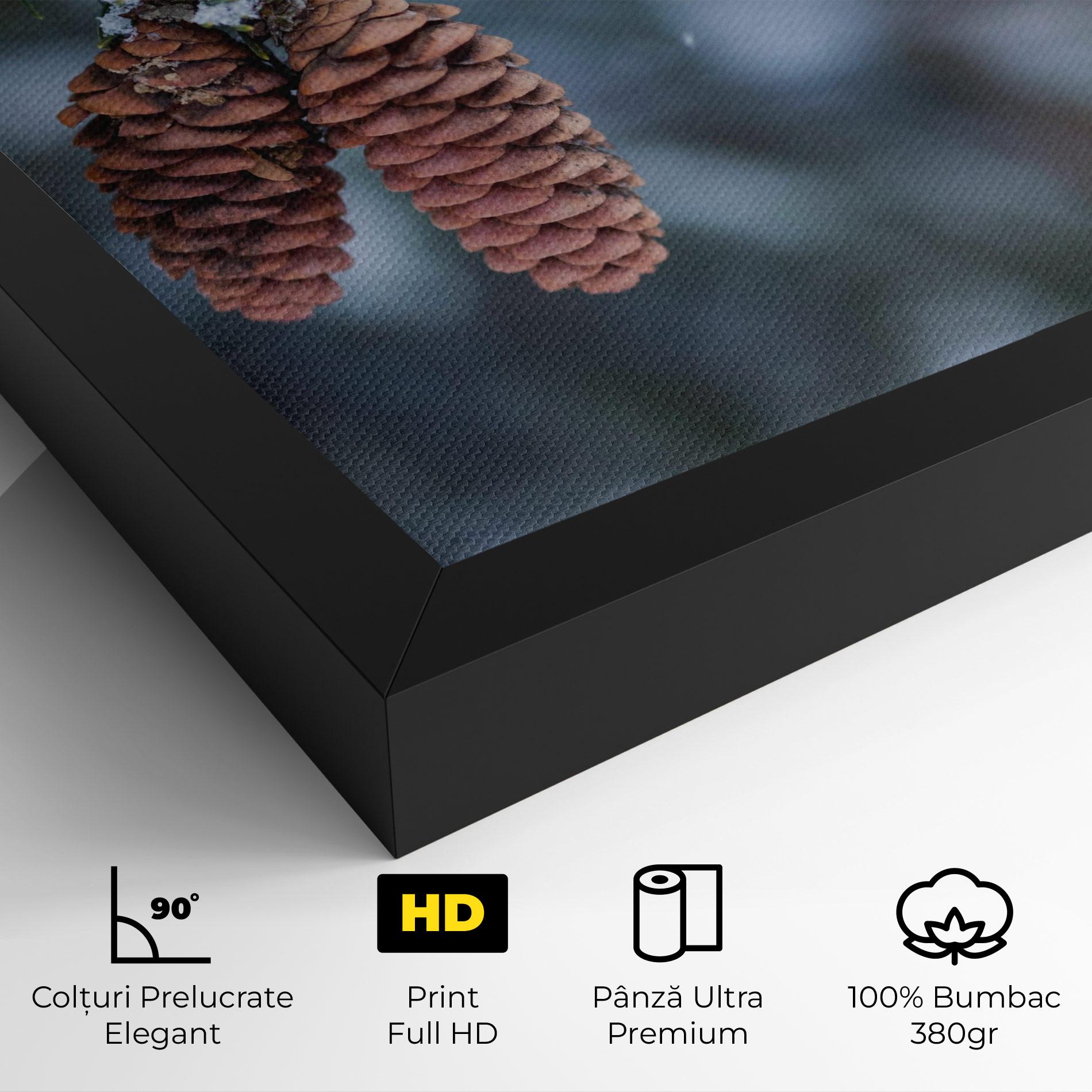 Tablou Canvas Winter Cones mockup 4