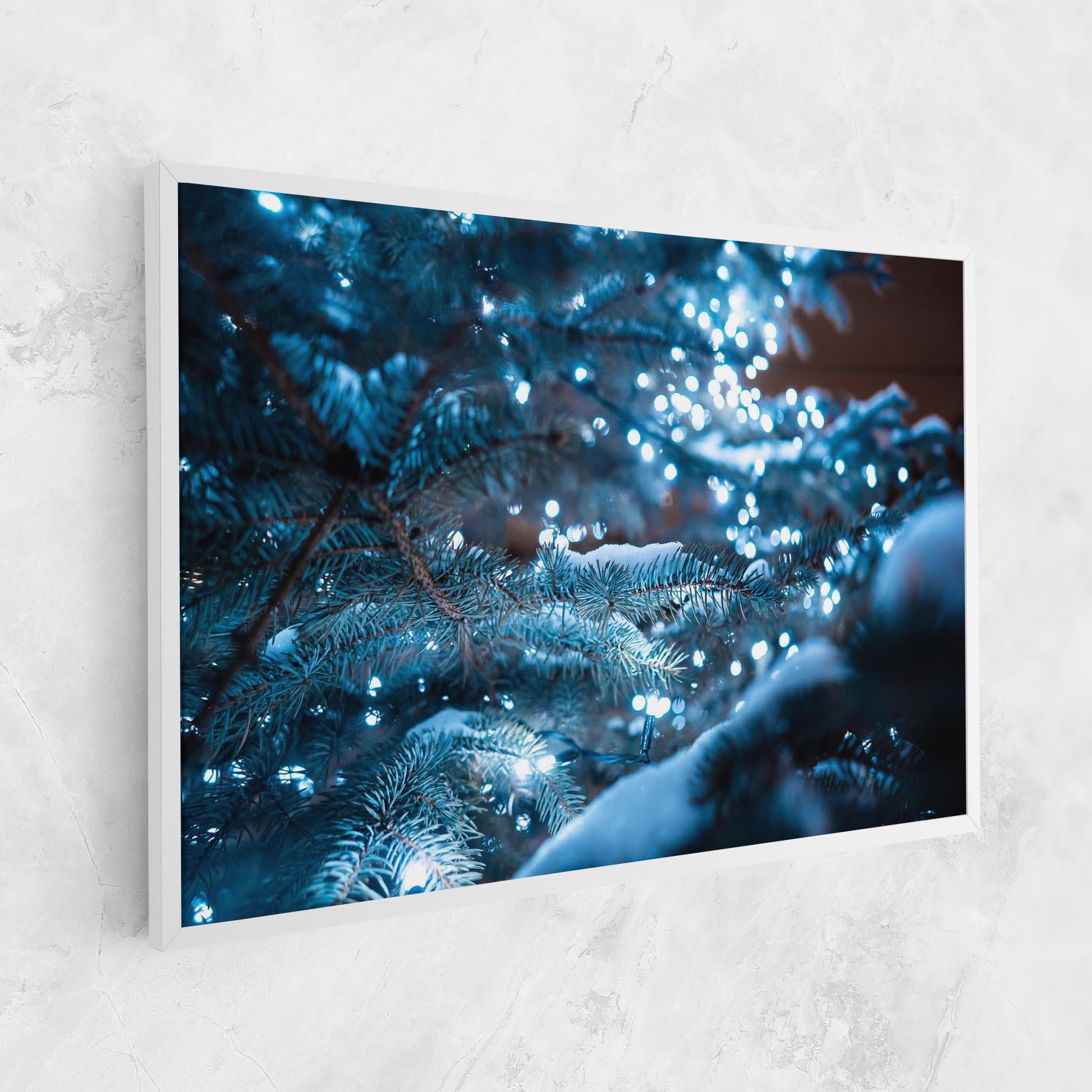 Tablou Canvas Blue Christmas Tree mockup 1