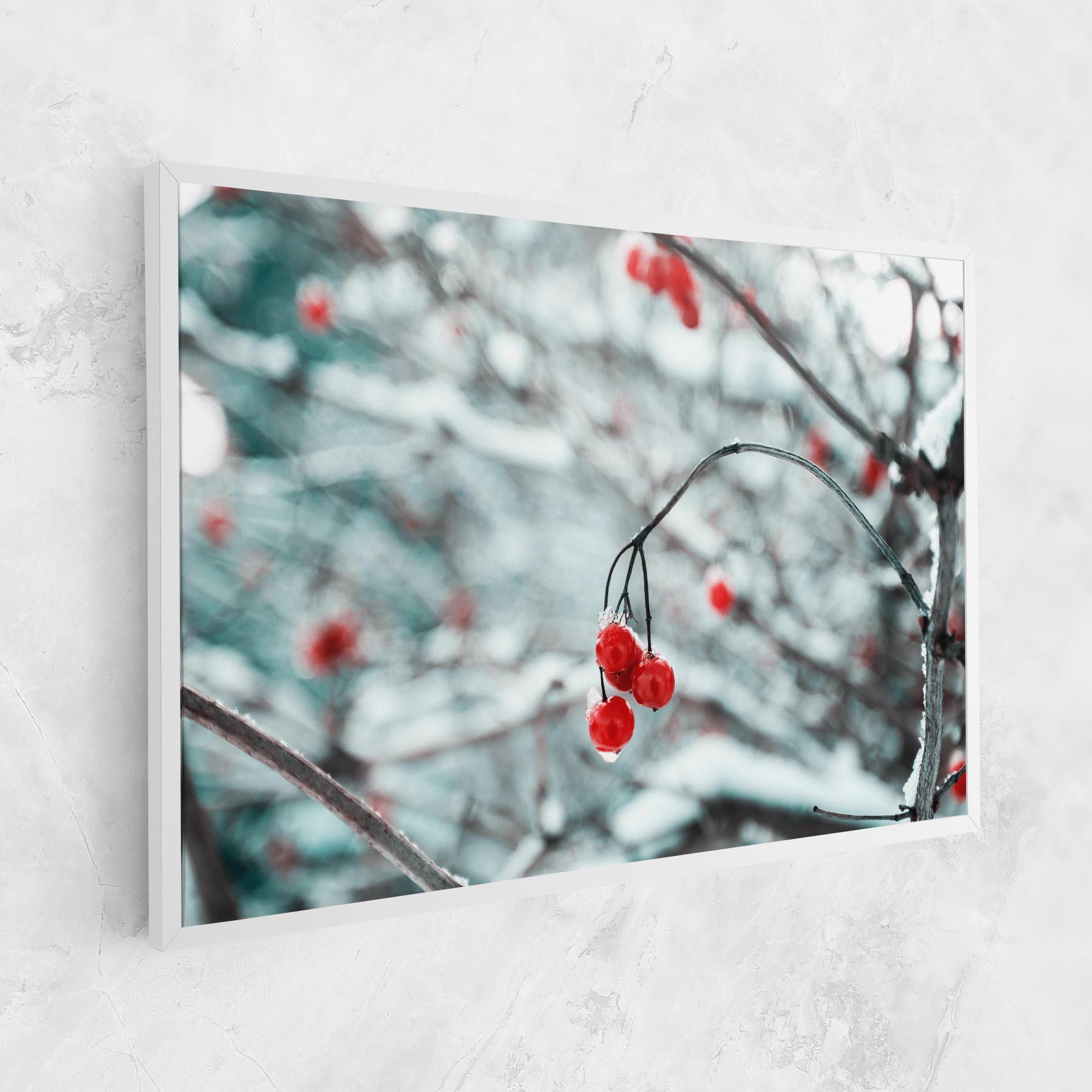 Tablou Canvas Snow Red Fruits mockup 1