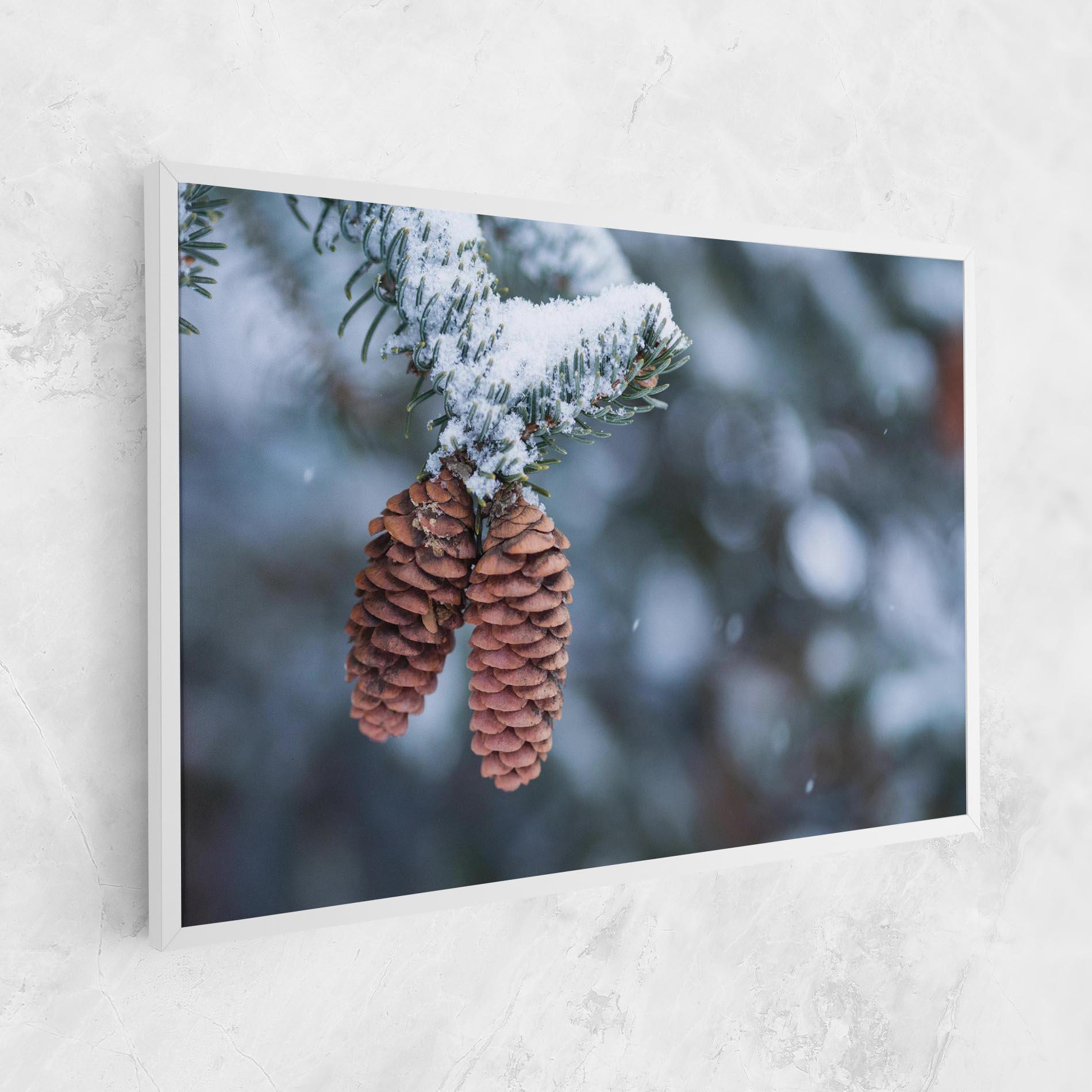 Tablou Canvas Winter Cones mockup 1