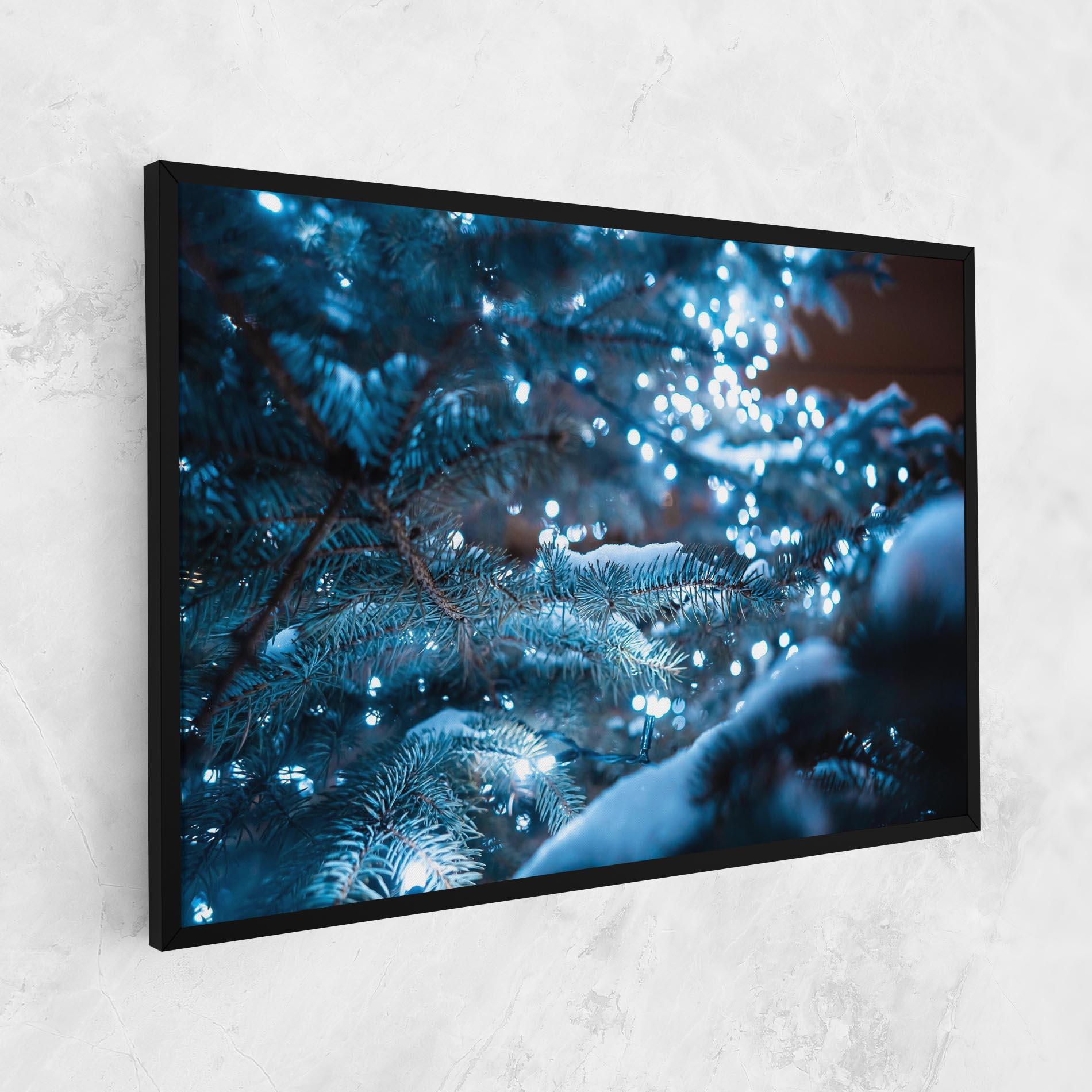 Tablou Canvas Blue Christmas Tree mockup 1