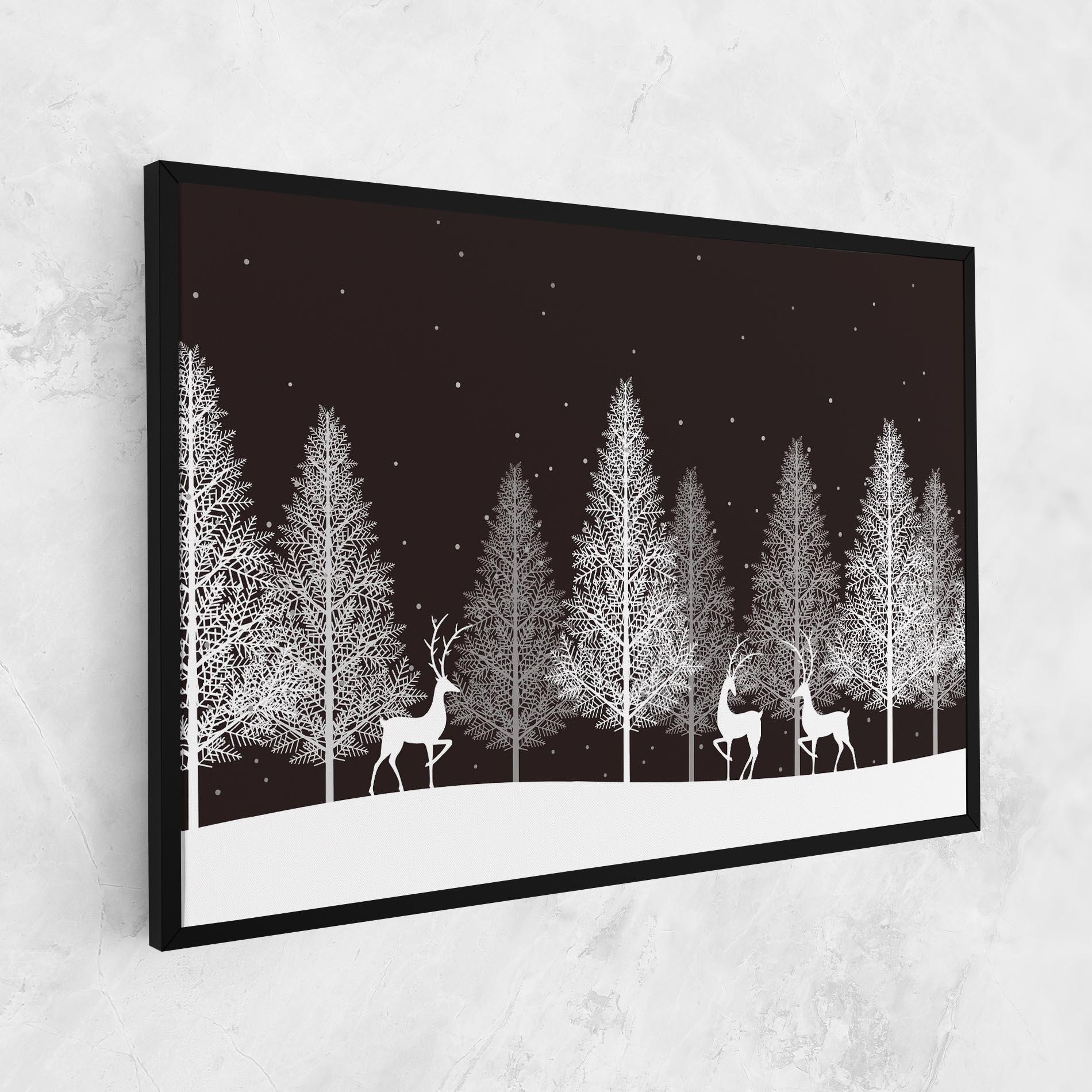 Tablou Canvas Brown Sky Winter mockup 1