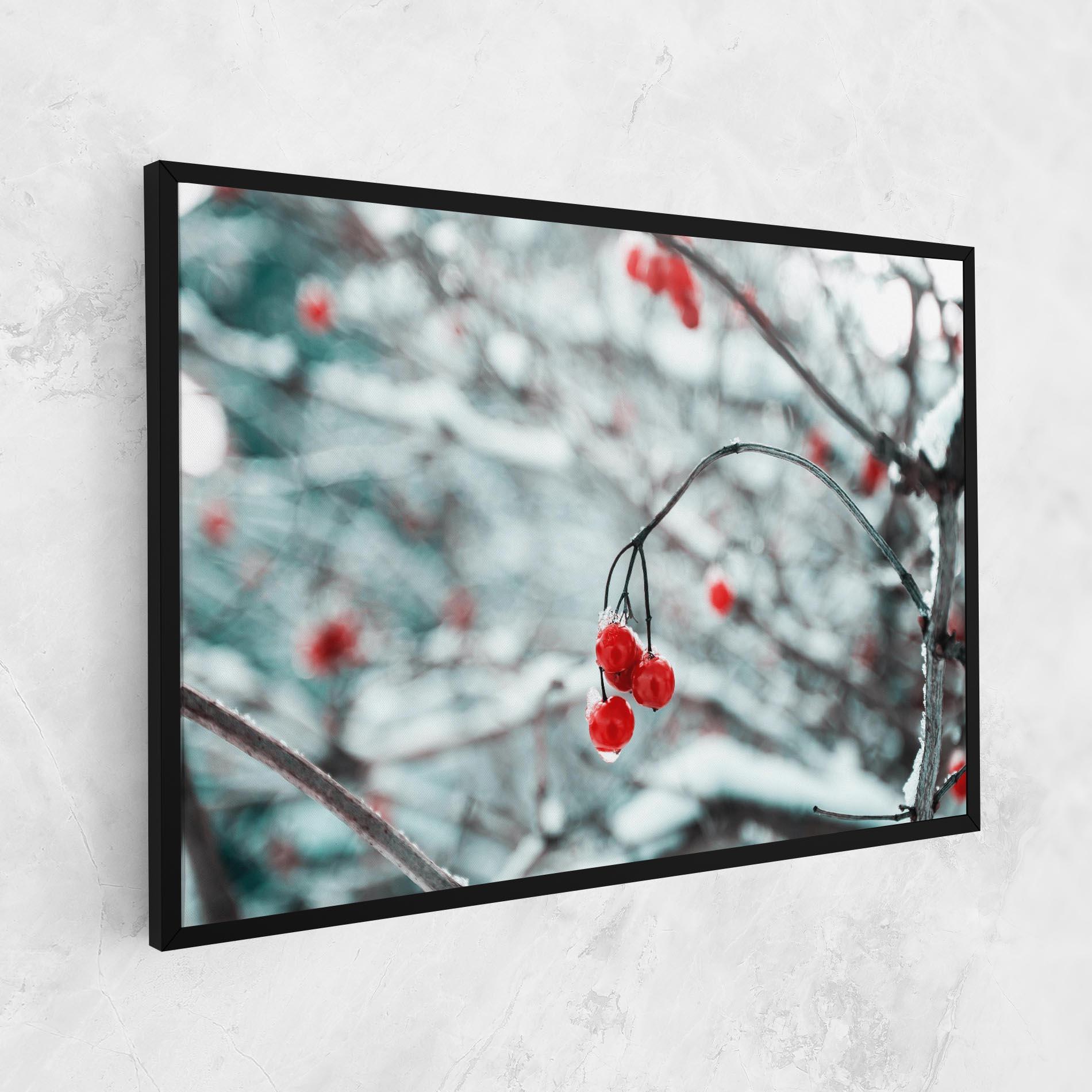 Tablou Canvas Snow Red Fruits mockup 1
