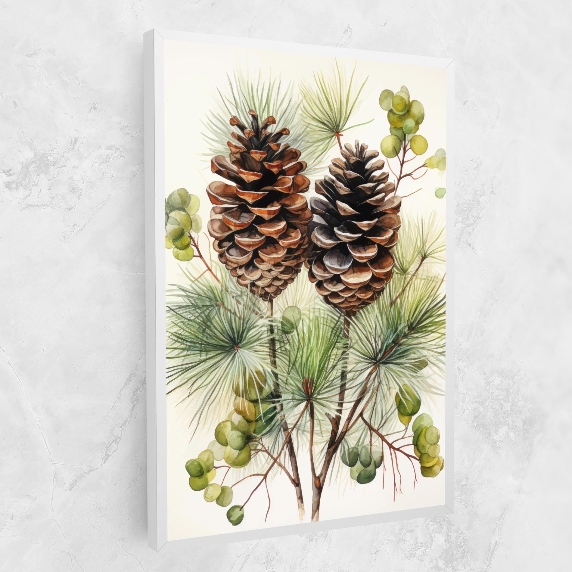 Tablou Canvas Brown Cones mockup 1