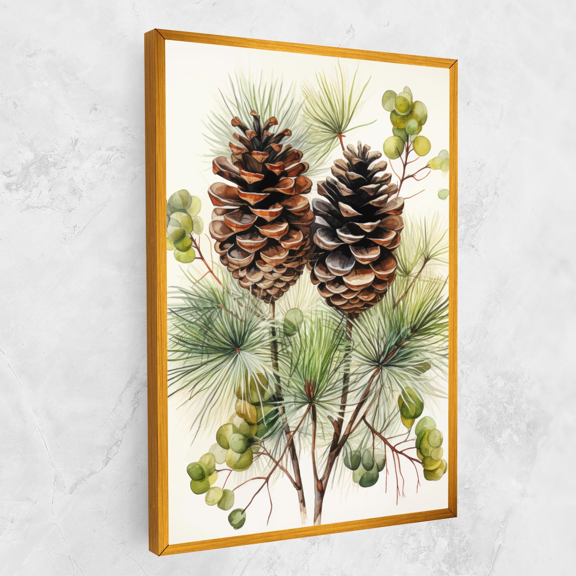 Tablou Canvas Brown Cones mockup 1