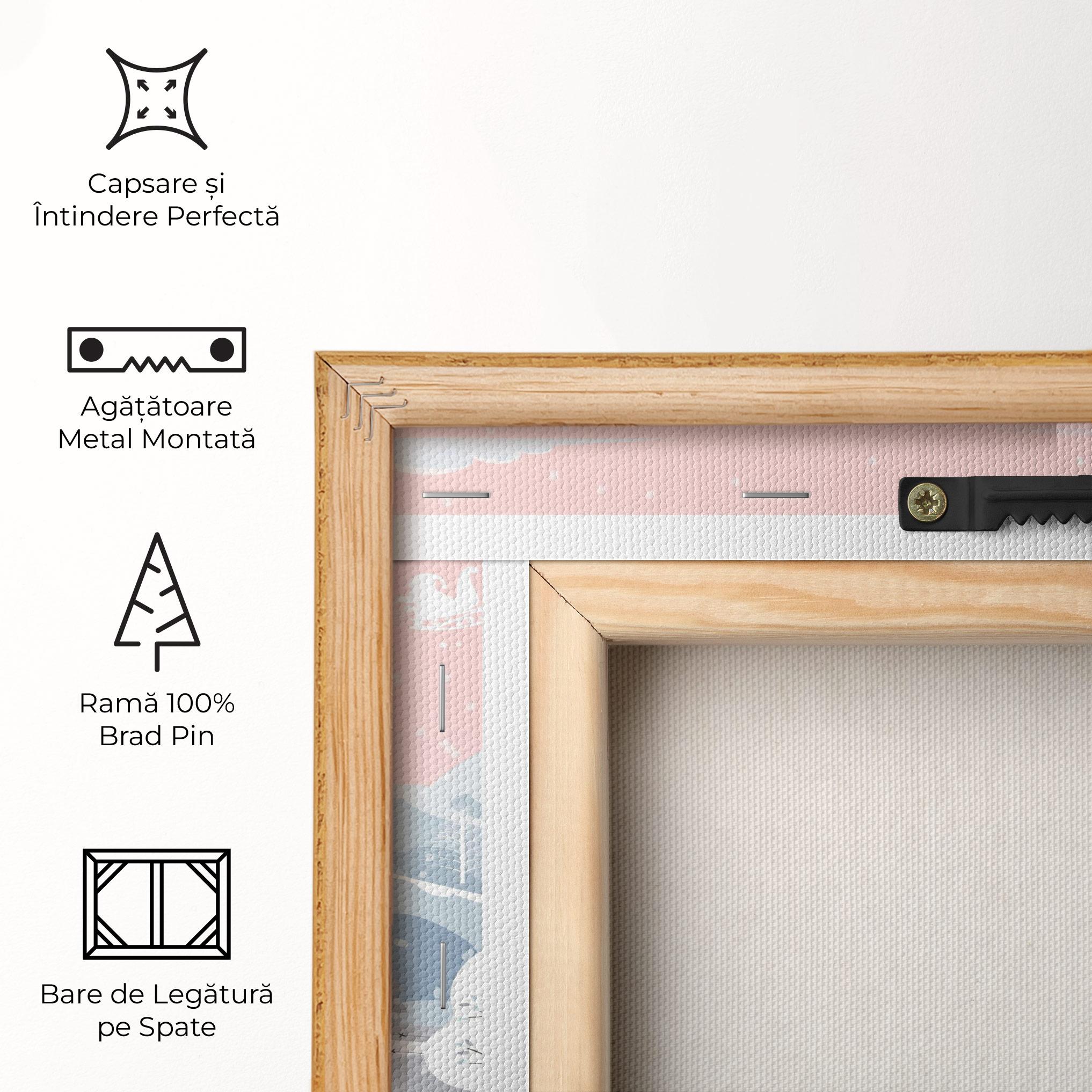 Tablou Canvas Pink Sky Winter mockup 5