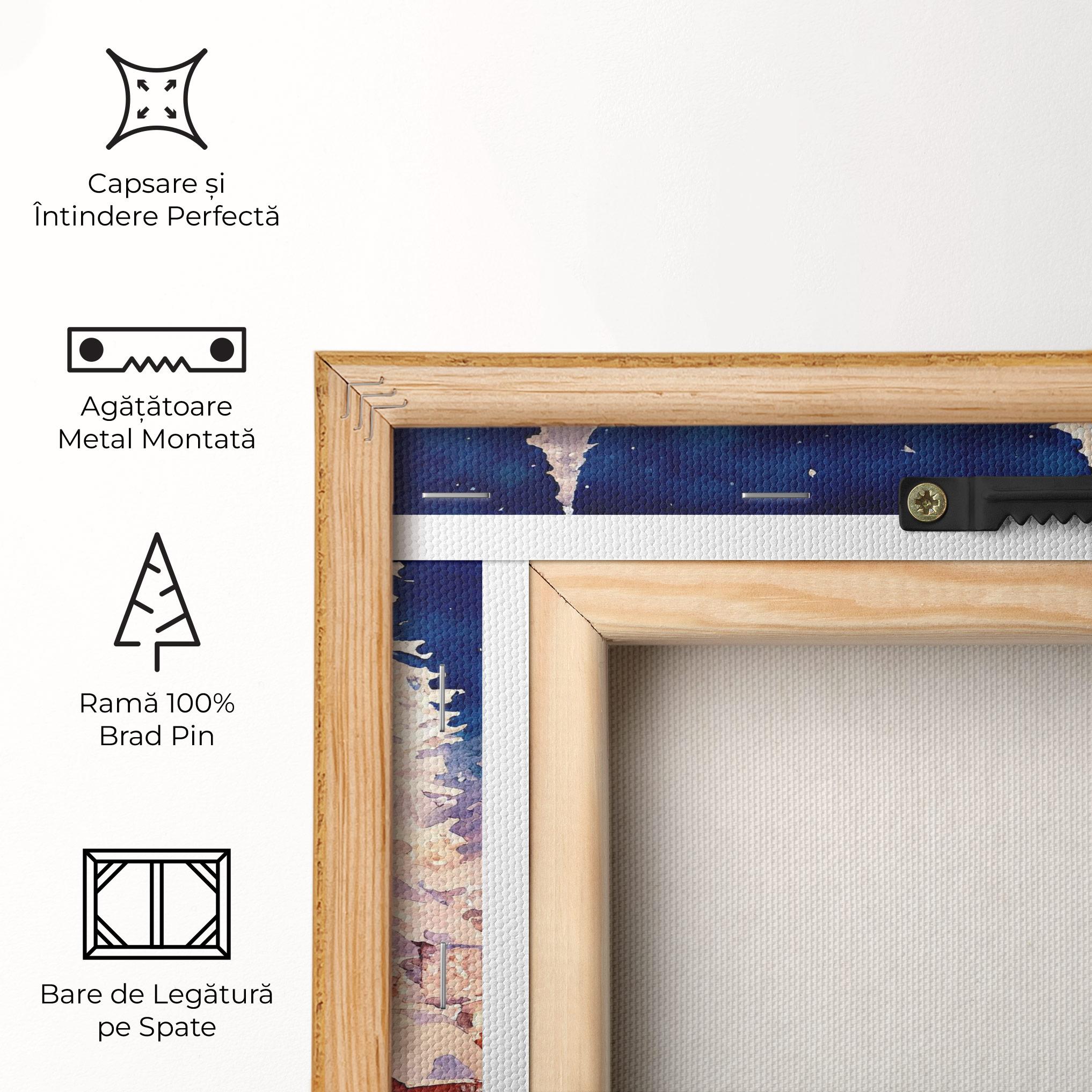 Tablou Canvas Snow Falling Painting mockup 5