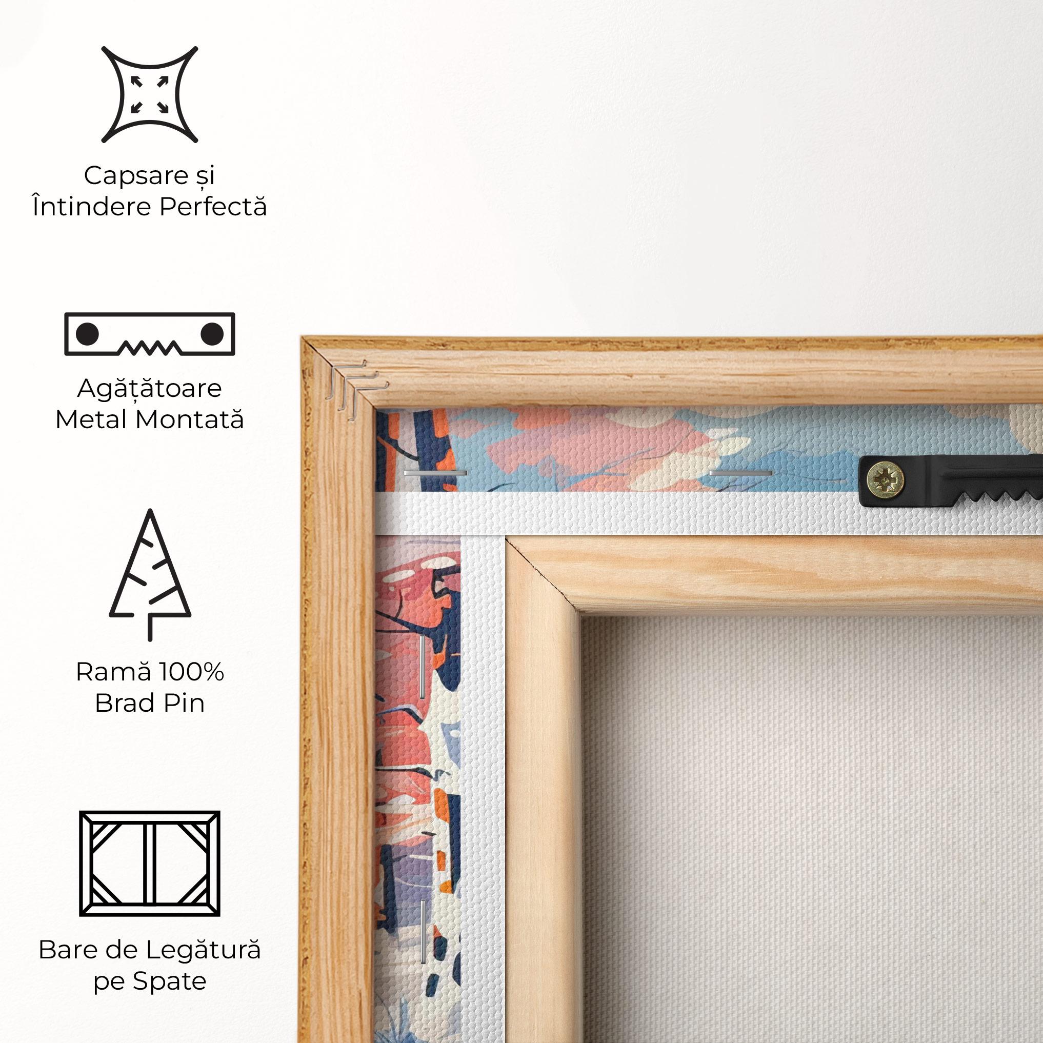 Tablou Canvas Winter Deer Art mockup 5