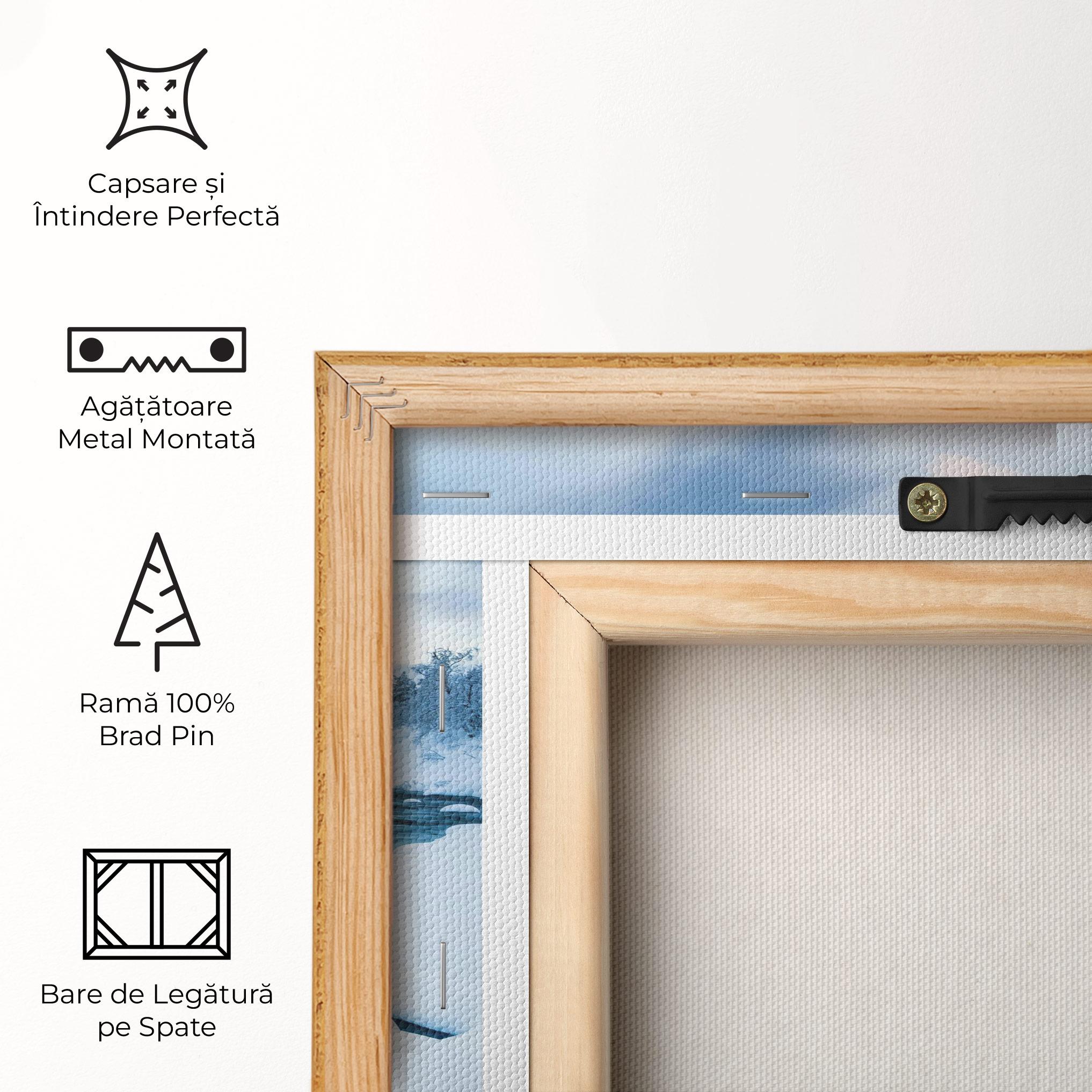 Tablou Canvas Winter River mockup 5